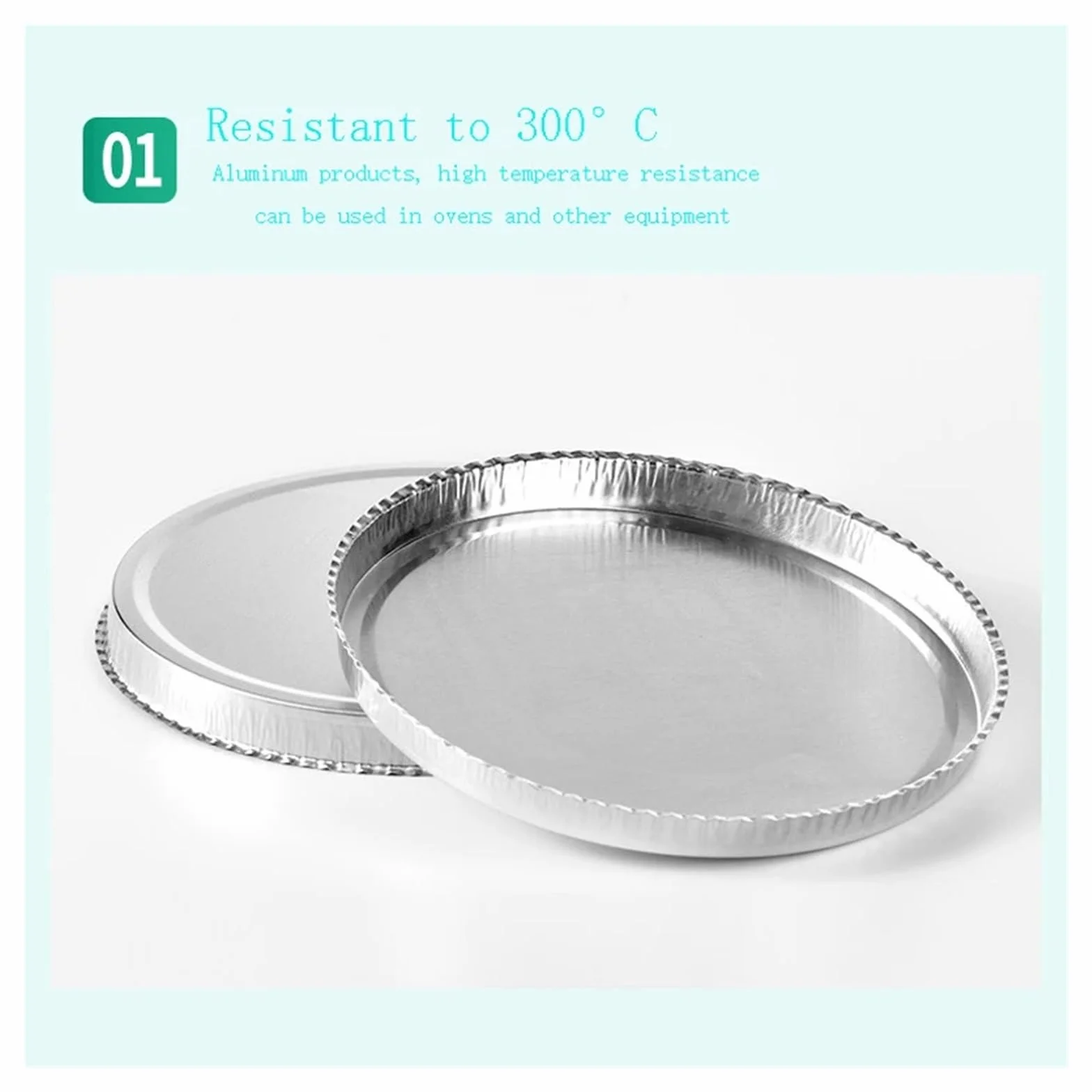 Bandeja de pesaje de Papel de Aluminio for Laboratorio, analizador de Humedad, Bandeja de Muestra desechable, diámetro 50 Piezas/Caja 90MM