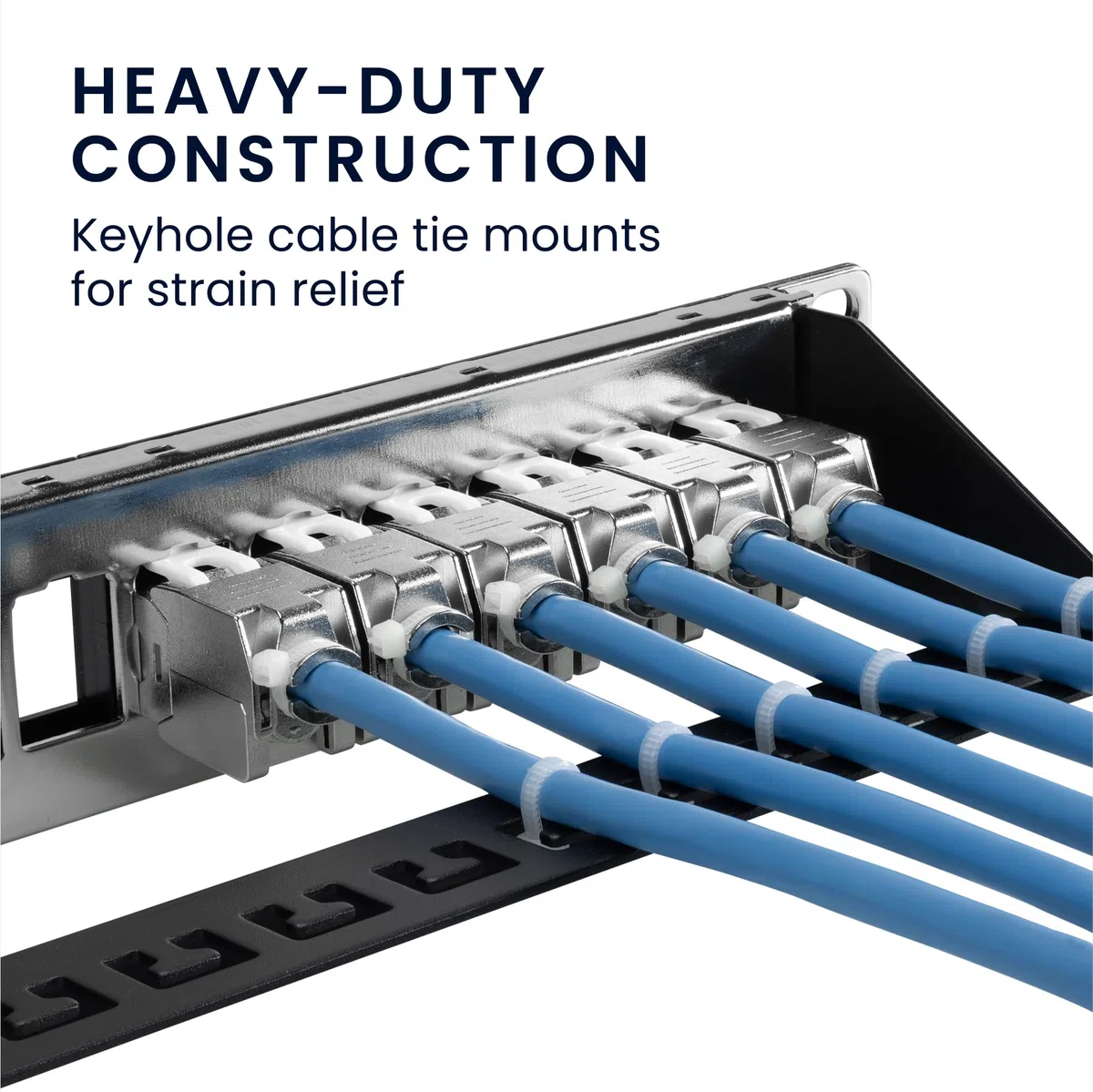 kwmobile Patch Panel 24 Puertos - Compatible con Cables de Instalación de Red LAN CAT5 CAT6 CAT7 CAT8 - Ideal para Configuraciones Módulos Keystone Individuales