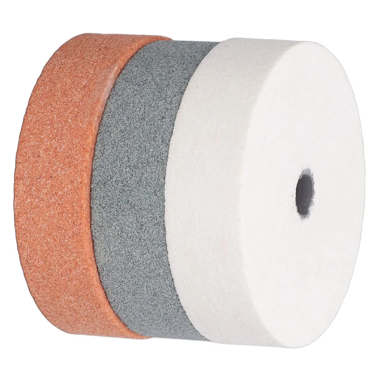 Muela Abrasiva, Rueda de Pulido Rueda Pulidora, 3 Piezas de Ruedas de Pulido de 75 Mm de Diámetro Exterior de 10 Mm para Trabajar la Madera