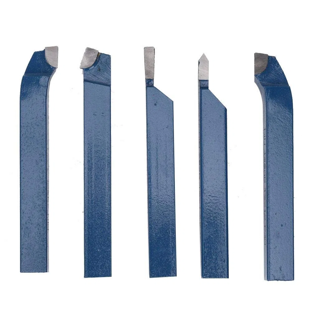 Juego herramientas torno 5piezas, cabezal soldadura carburo herramienta torneado máquina ensamblaje piezas corte insertos torneado para procesamiento tornos industri(10x10mm)