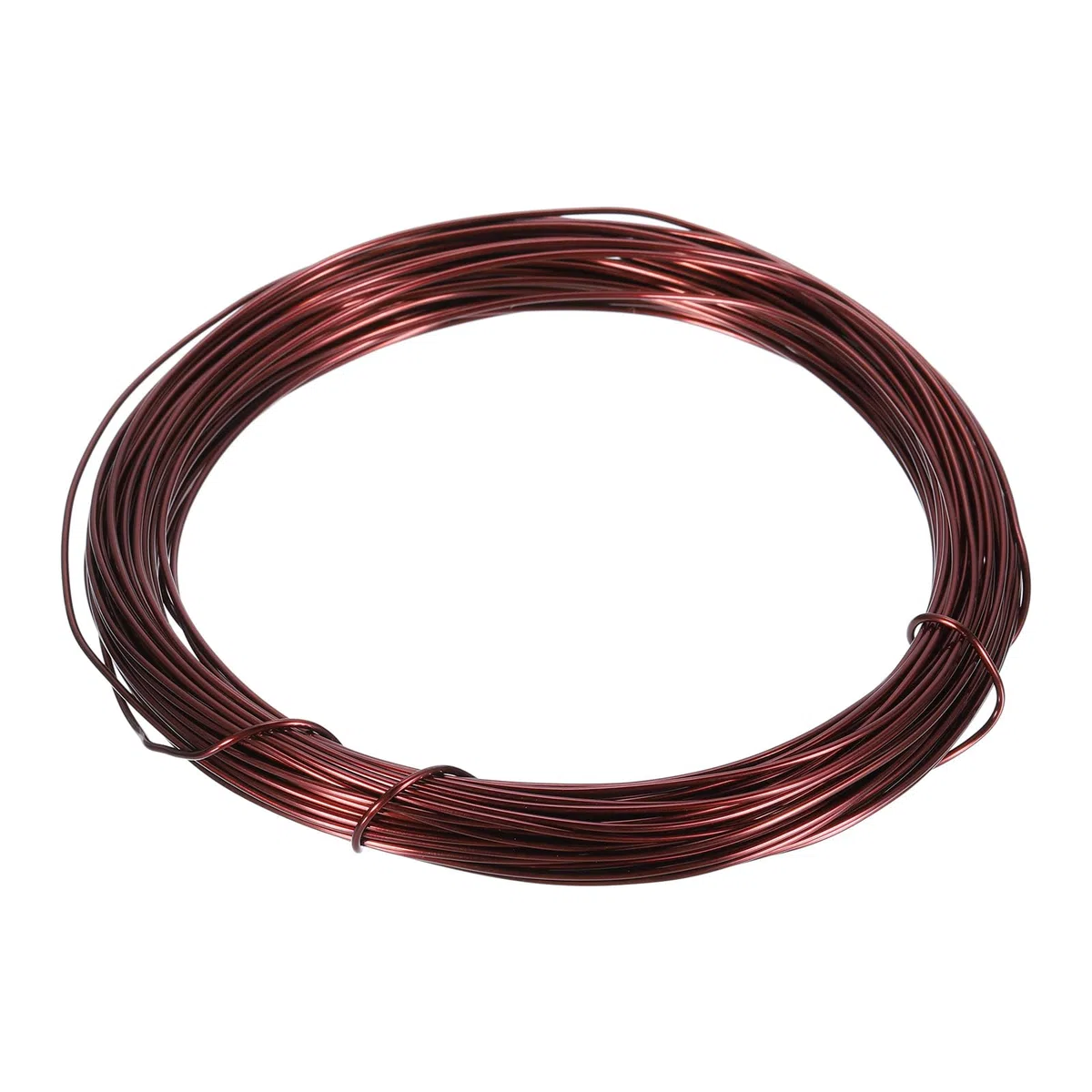 sourcing map Alambre magnético de 1,2 mm, alambre de cobre esmaltado de 19 m, bobina de alambre de bobina magnética de 200 g, 130 ℃ para transformadores inductores