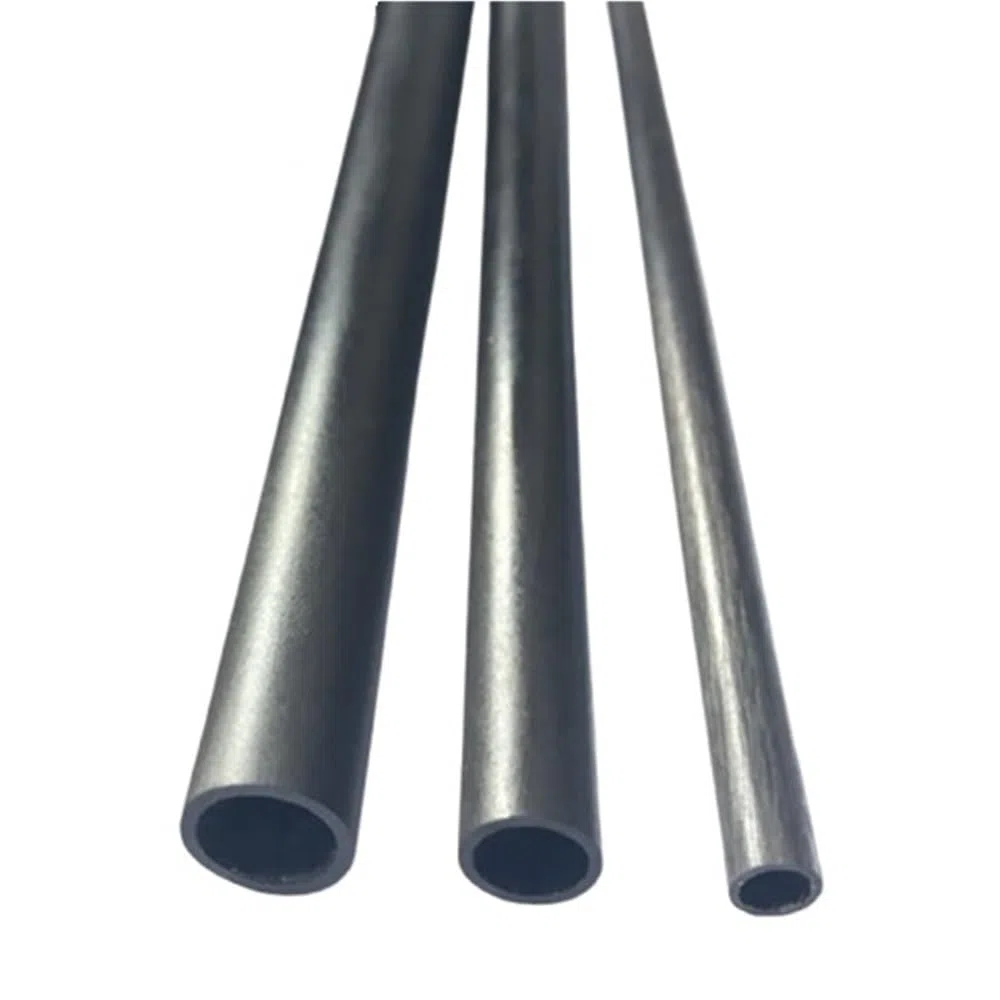 4 barras redondas de fibra de vidrio, tubo de fibra de vidrio negro, varilla hueca de fibra de vidrio OD 3-14 mm for tiendas de campaña UAV y bricolaje(7x5x500mm)