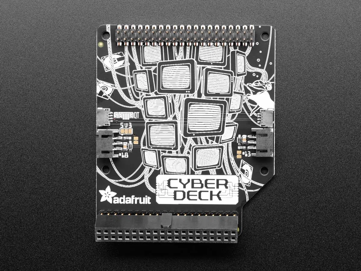 Adafruit Sombrero Cyberdeck para Raspberry Pi 400 y 500, 4863