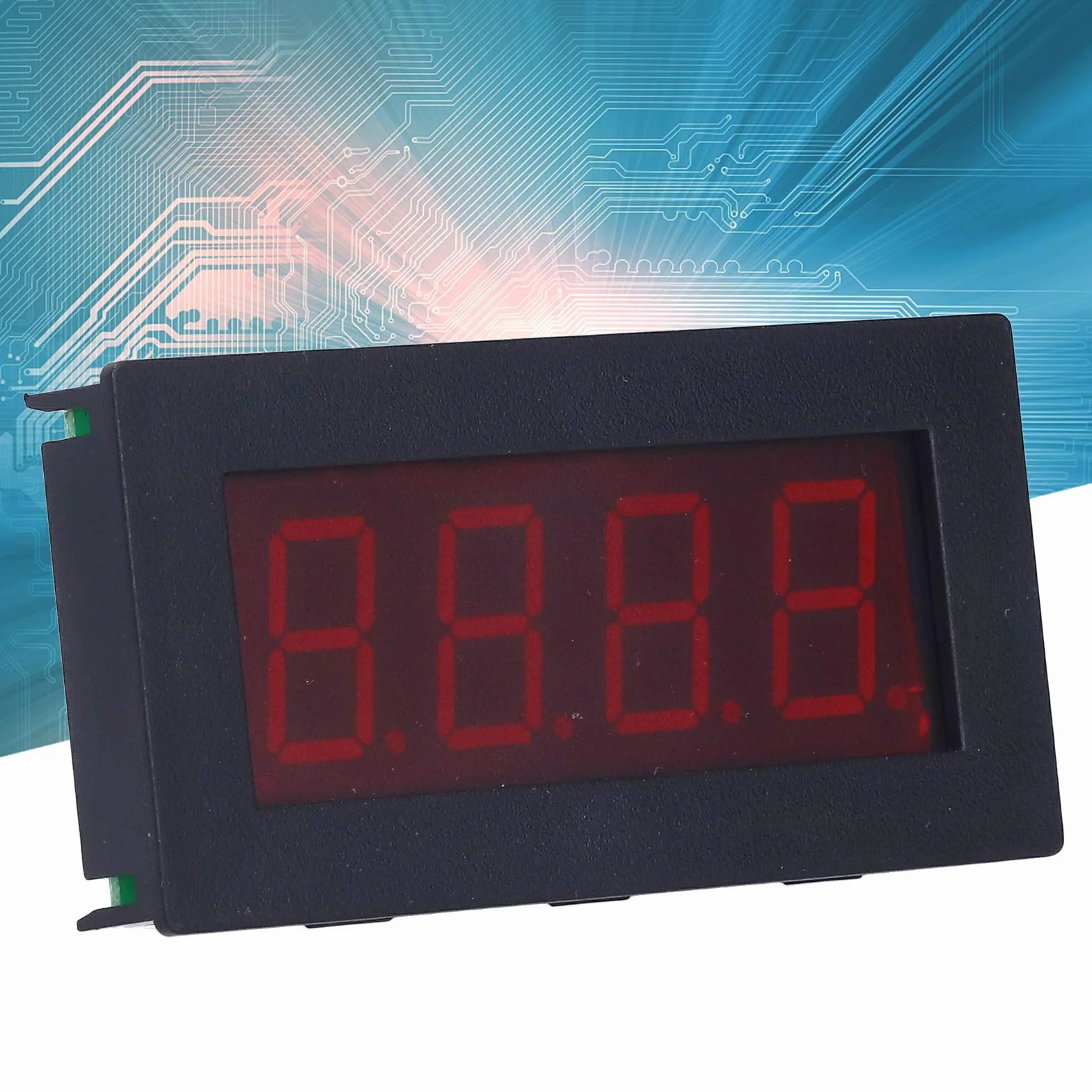 Pantalla LED 7 Segmentos Módulo Modbus RTU, Pantalla Digital 4 Dígitos, Display para PLC, Comunicación Serie, Componentes Electrónicos Industrial
