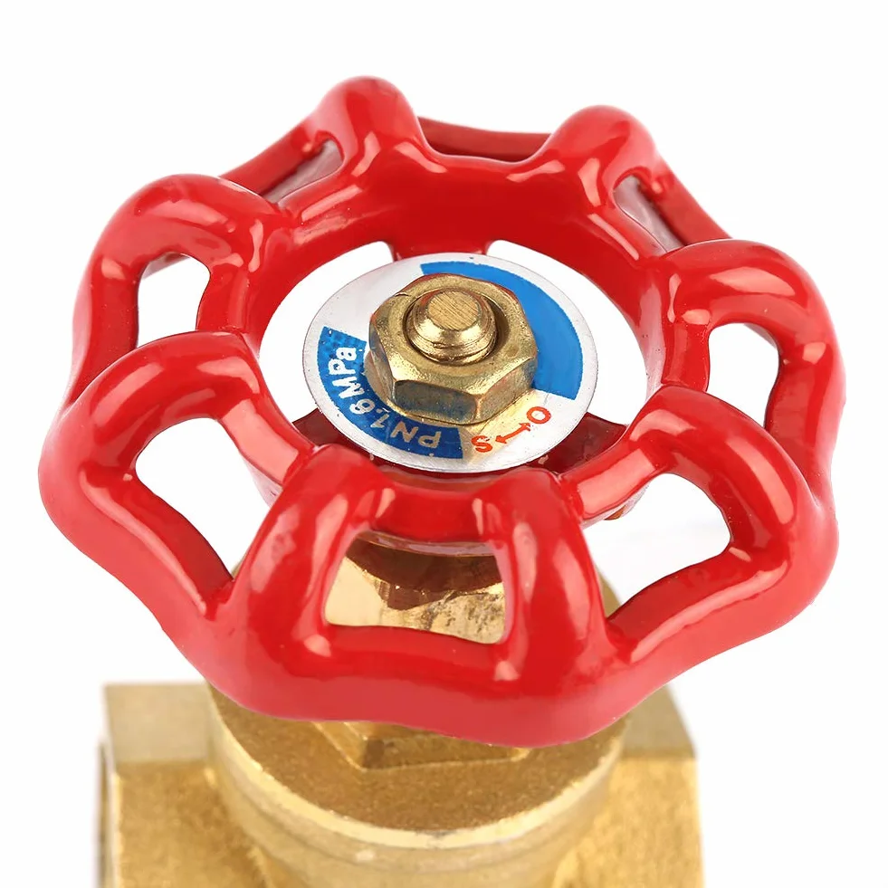 Válvula de compuerta de latón DN20 BSPP G3/4 Válvula de compuerta giratoria 232PSI Suministros de equipos de gas y aceite de agua