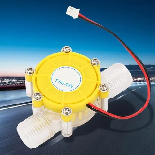 Generador de Turbina de Agua 12V DC, Micro Hidráulico para Energía Renovable, Amarillo, 5V/12V/80V, 90g, Alta Eficiencia