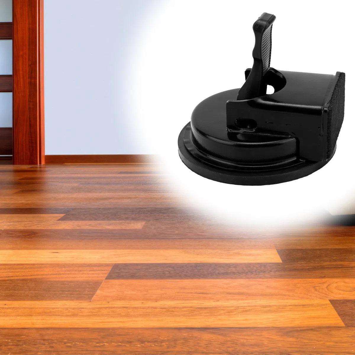 Herramienta para Reparar Juntas de Suelo, 11,8cm Resistente Ventosa Tablas con Almohadilla Adhesiva Nano Gel para Suelos Vinilo y Laminados Ideal Rellenar Juntas y Grietas en el Suelo