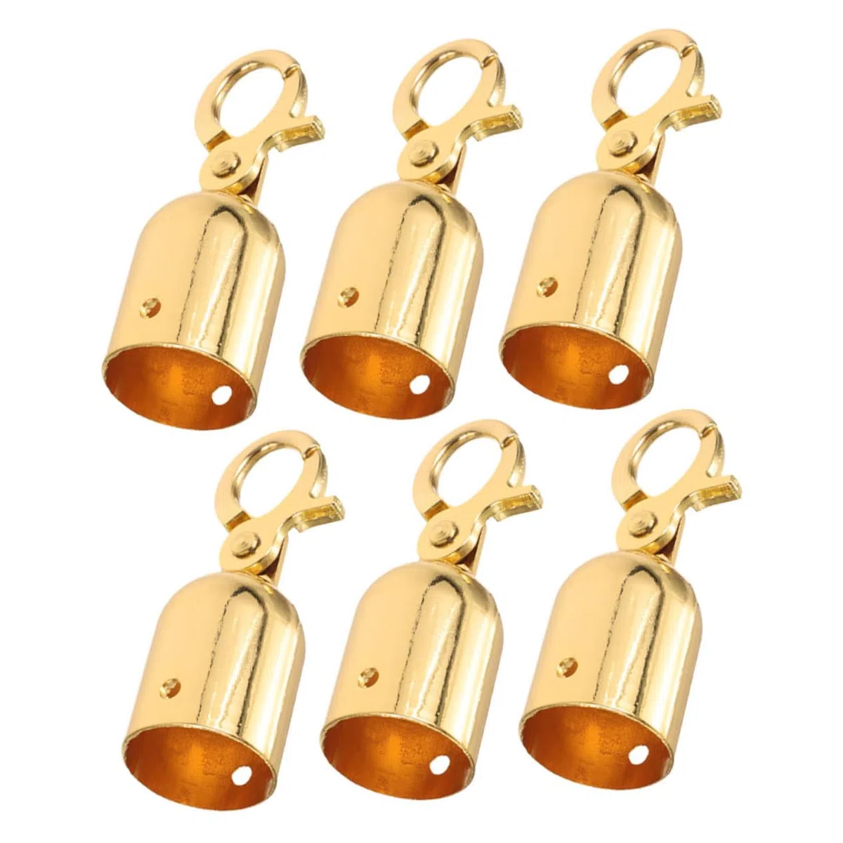 Gancho De Cuerda De Aislamiento Gancho De Metal Para Postes 6 Piezas Funcional y Duradero Para Eventos y Recepciones Color Dorado