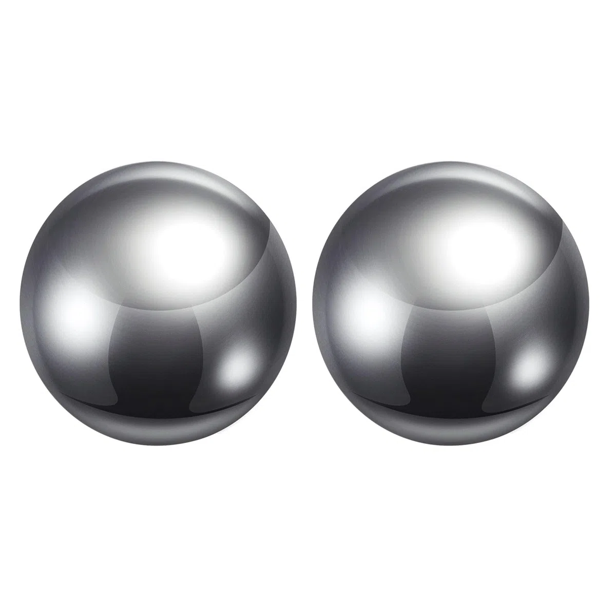 sourcing map 2uds Precisión Bolas 38mm Diámetro G10 Cromo Acero Bolas para Rodamientos, Plata