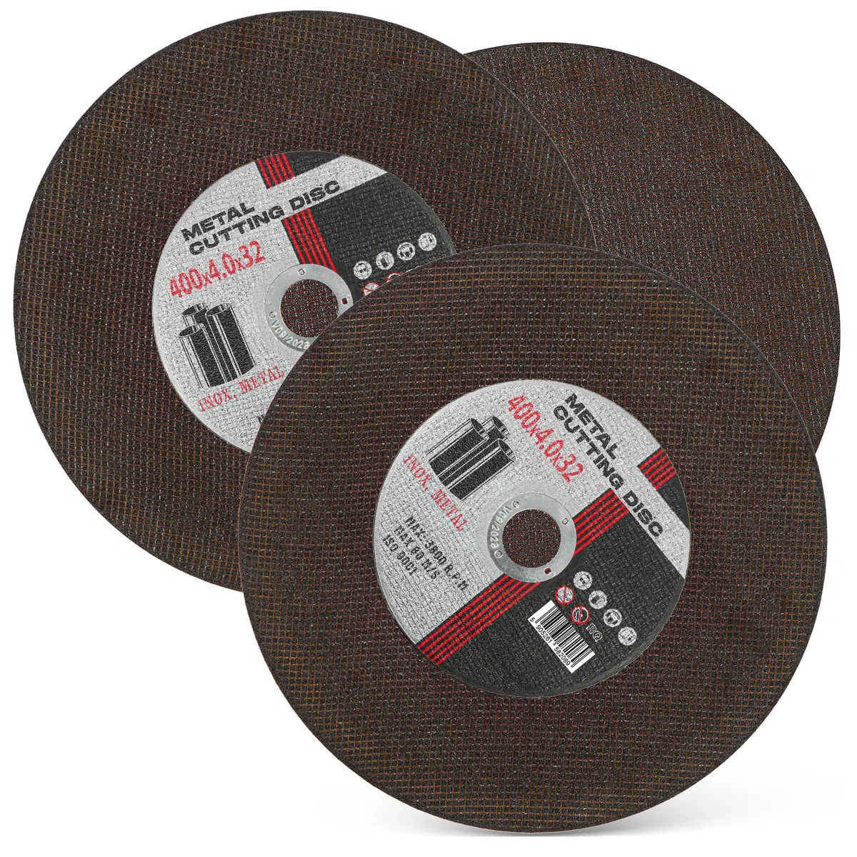 5x Disco de Corte Metal 400 mm x 32 x 4,0 mm Acero Metálico INOX Hierro Chapa Discos Amoladora Angular Herramientas Eléctricas