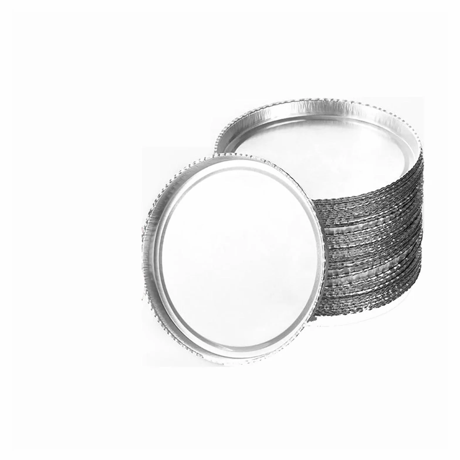 Bandeja de pesaje de Papel de Aluminio for Laboratorio, analizador de Humedad, Bandeja de Muestra desechable, diámetro 50 Piezas/Caja 90MM