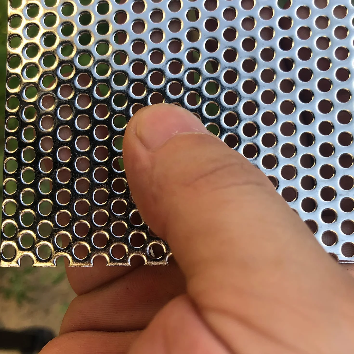 Chapa perforada de acero inoxidable 304 - Placa de acero perforada - Abertura de 3 mm, Espesor de 1,1 mm, 200mmX100mm Láminas de chapa