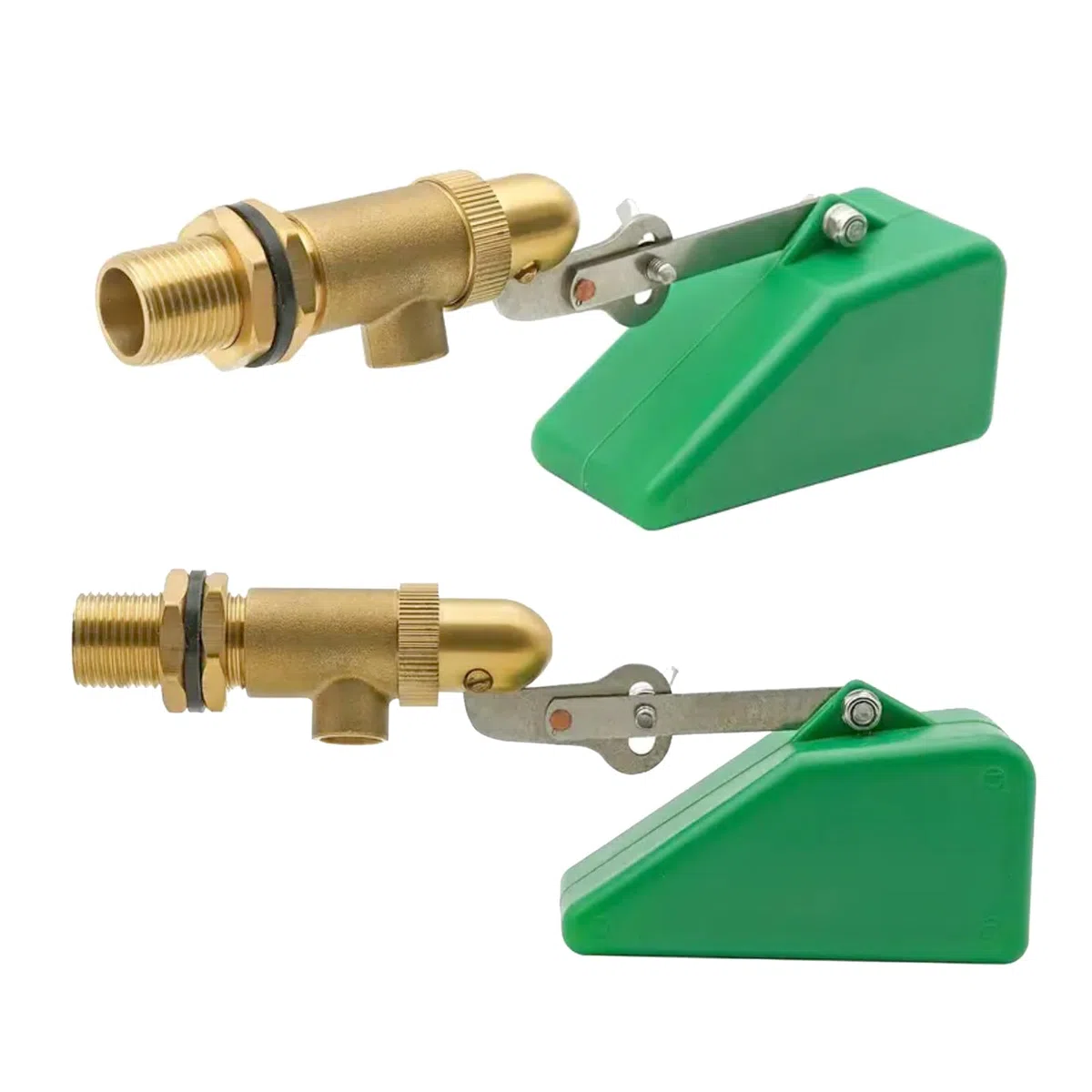 Válvula De Flotador De 1/2", 2 Interruptores De Flotador De Latón Con Flotador De Plástico Y Brazo Ajustable Válvula Llenado Automático Universal Para Tanques De Agua Y Bebederos