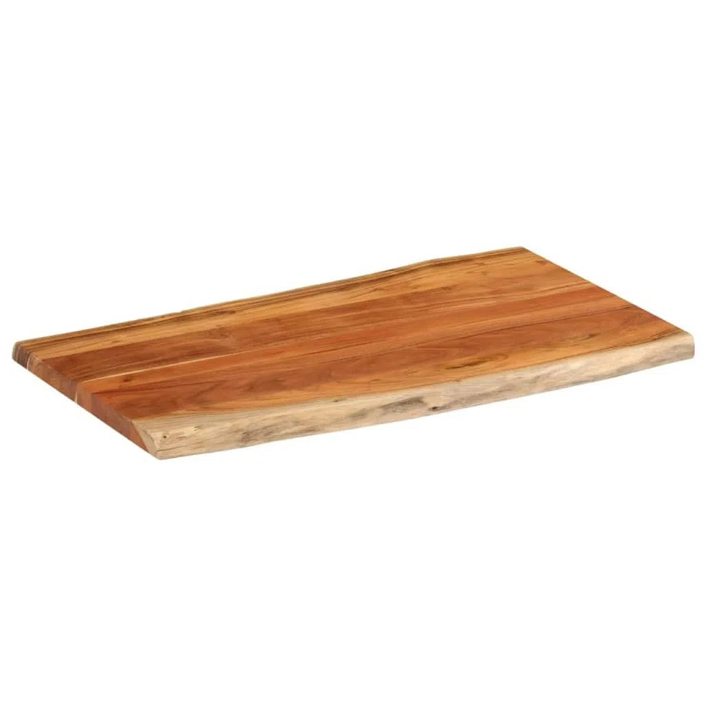 vidaXL Tablero de Mesa Rectangular Borde Natural Acacia 100x60x2,5 cm, Tablero, Tablero de Mesa Rectangular, Tablero de Mesa de Comedor