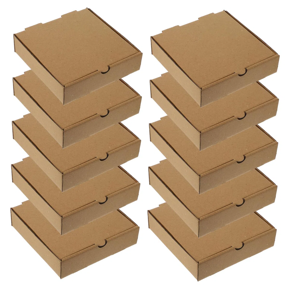 GARVALON 10 cajas de cartón para pizza, cajas de papel para sacar pizza, cajas de almacenamiento para pizza, bandejas de papel para pizza, cajas de papel para pizza, boquillas de pizza