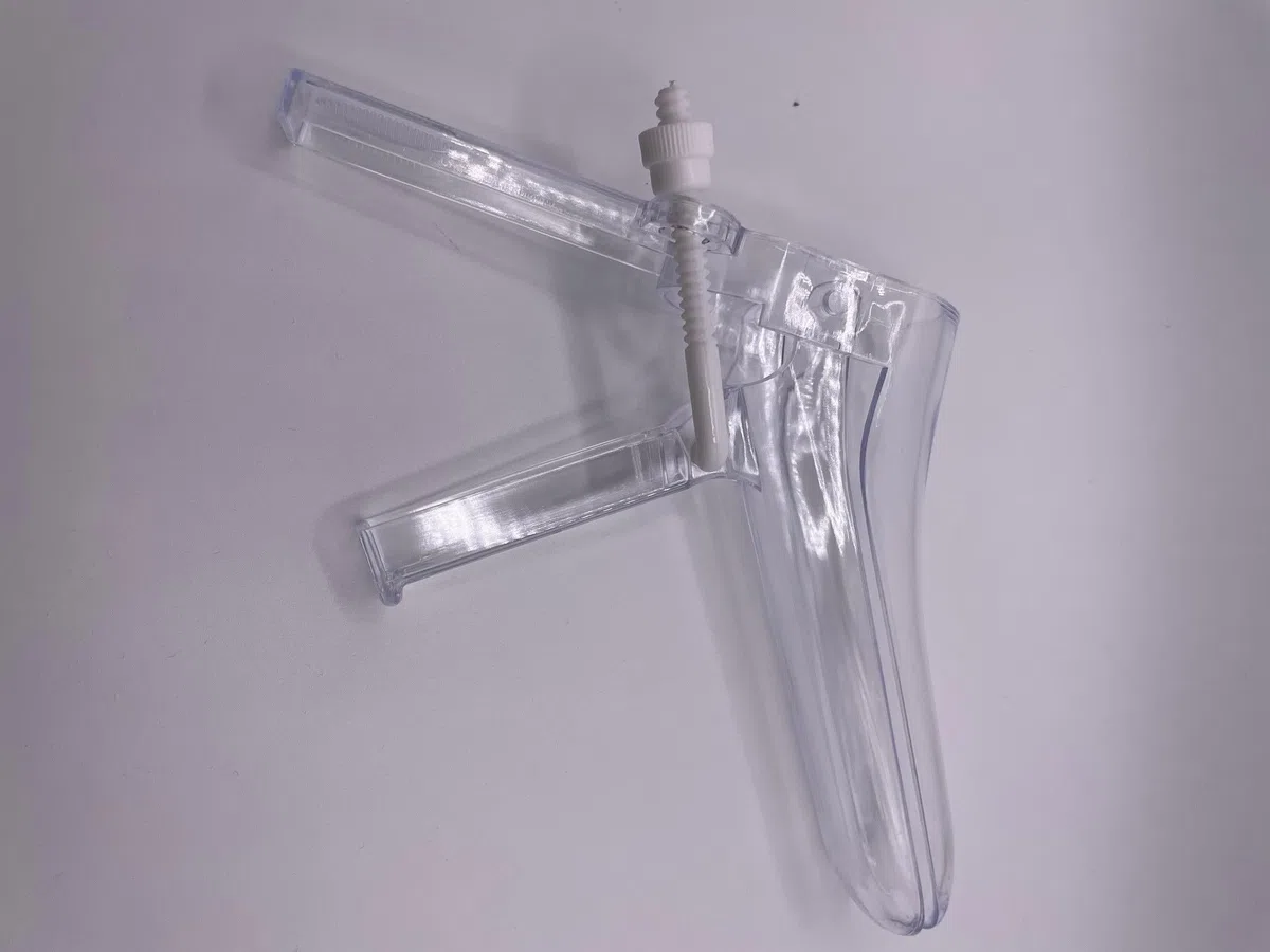 Espéculo Vaginal Estéril de Tornillo Lateral Certificado CE para Inspecciones Médicas Tamaños Diferentes (L) - HD1001-L