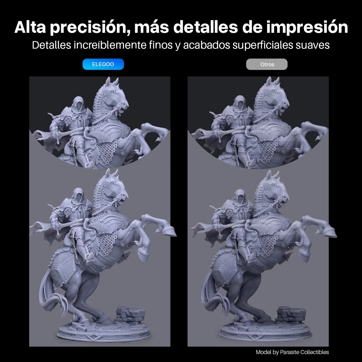 ELEGOO Resina Lavable con Agua 2.0 Resina UV Rápida 395-405nm Resina de Impresión 3D de Fotopolímero para Impresora 3D LCD/DLP/SLA, 1000Gram Gris Arcilla