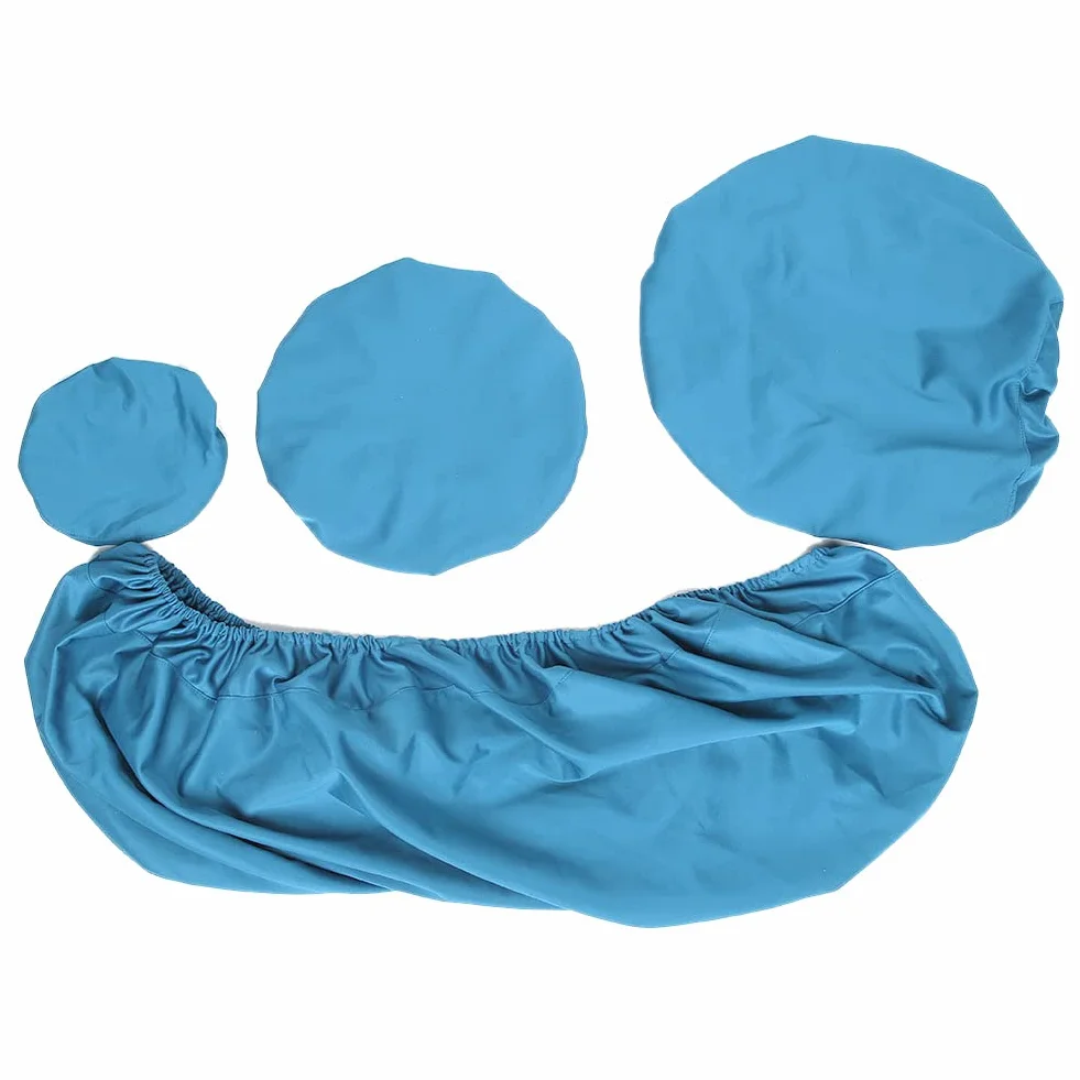 Shanrya Fda para Sillón Dental, Fda para Sillón Dental Cojín para Reposacabezas Dental Azul Conveniente Azul Claro M, L Juego de Fda para Sillón Dental de Tela Elástica Lavable (L, Azul Claro)