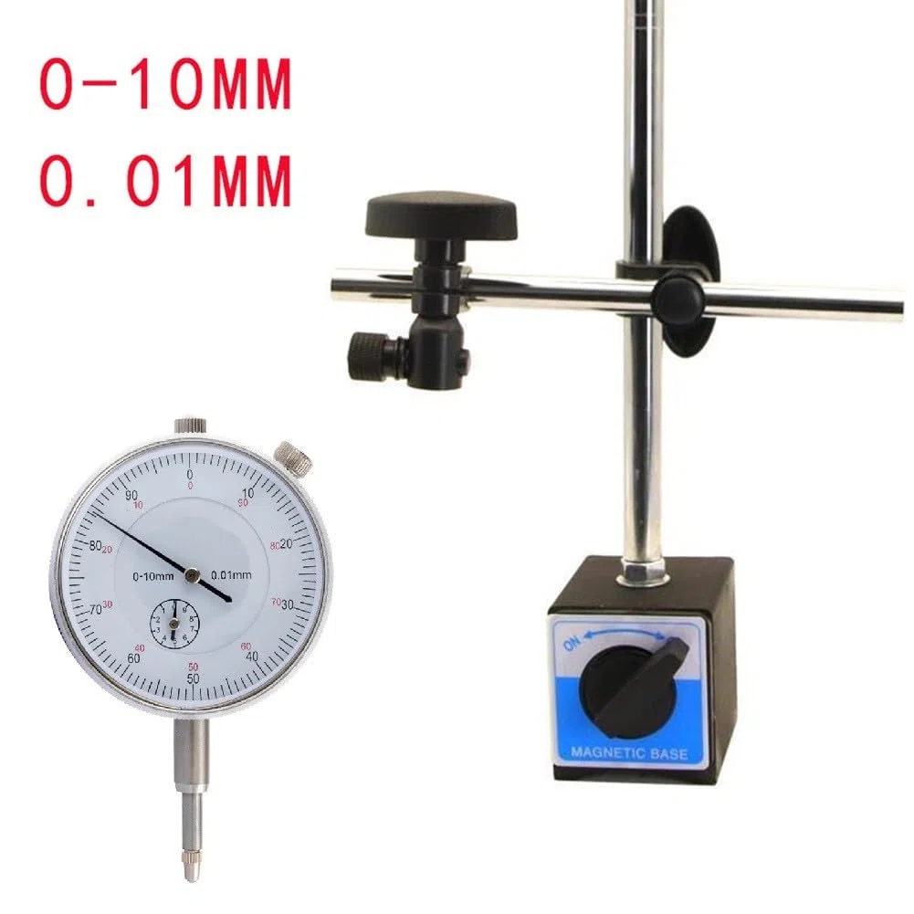 Para la comprobación de punto base de los relojes comparadores de 0-10 mm