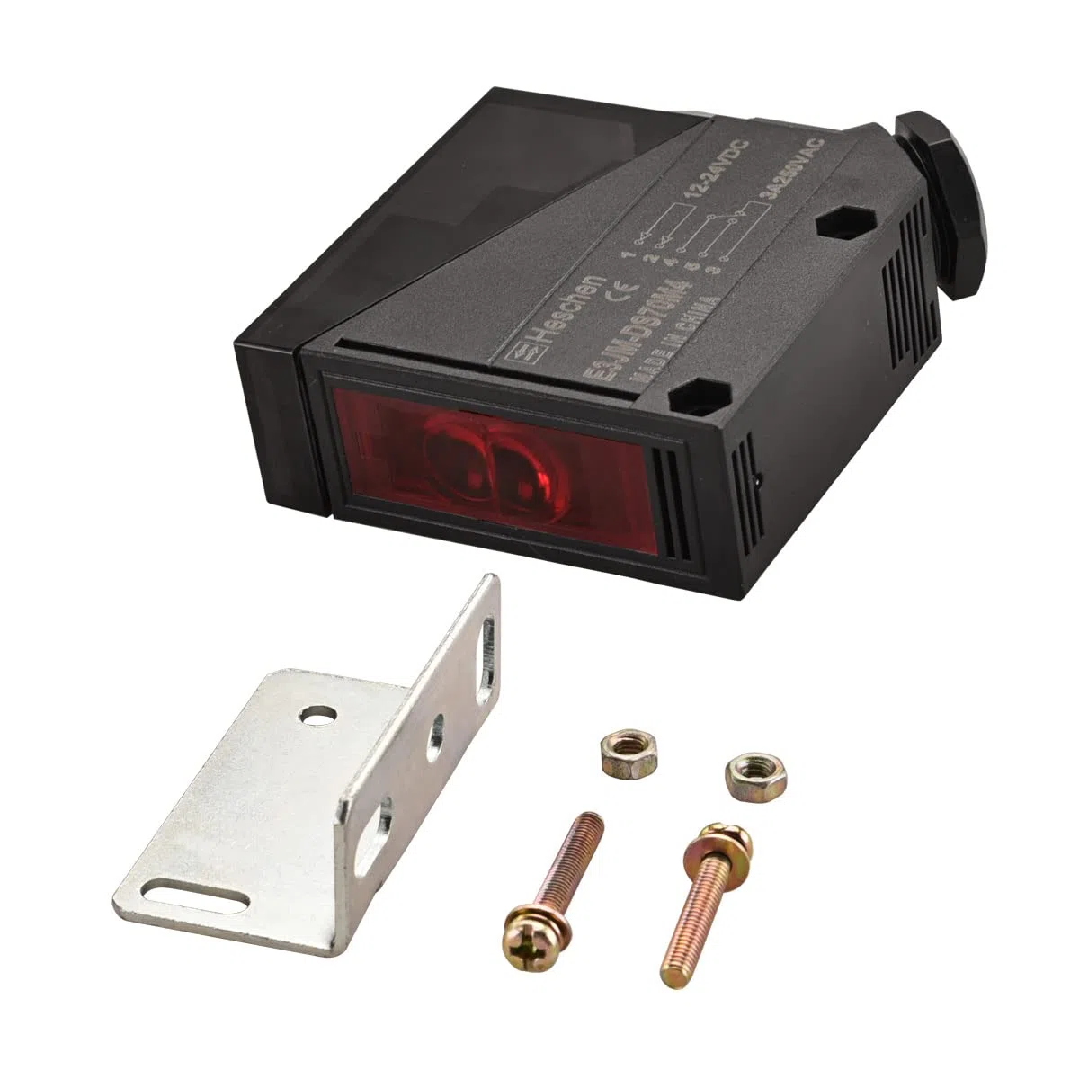 Heschen Interruptor fotoeléctrico E3JM-DS70M4 DC 24V Tipo difuso Distancia de detección 70cm