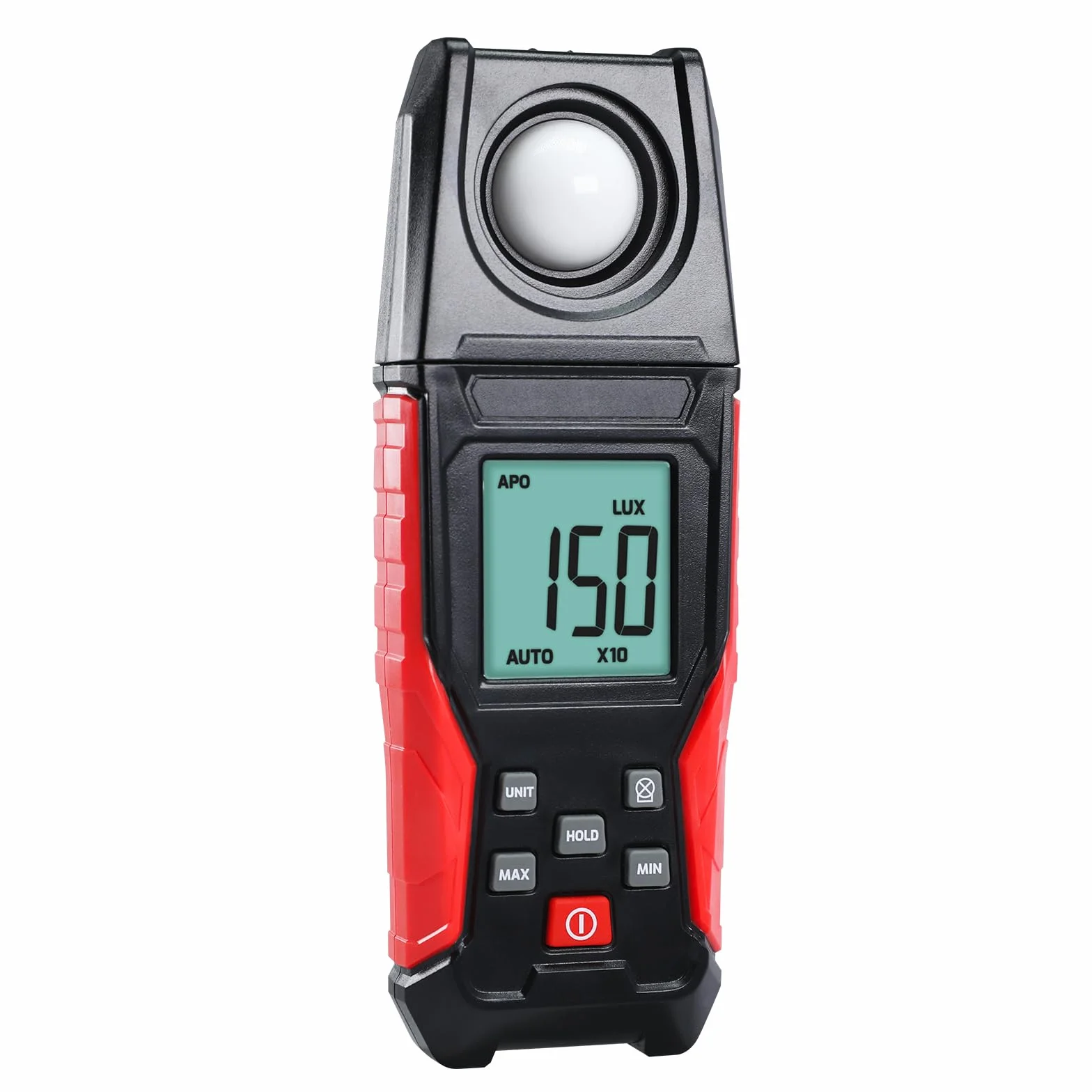 Medidor de Luz Digital Iluminancia Lux Meter 0.1~200,000 LUX (0.01~20000FC), Intensidad de Iluminación Medición de Brillo para Interior Exterior Plantas Película Fotografía Lumen Meter