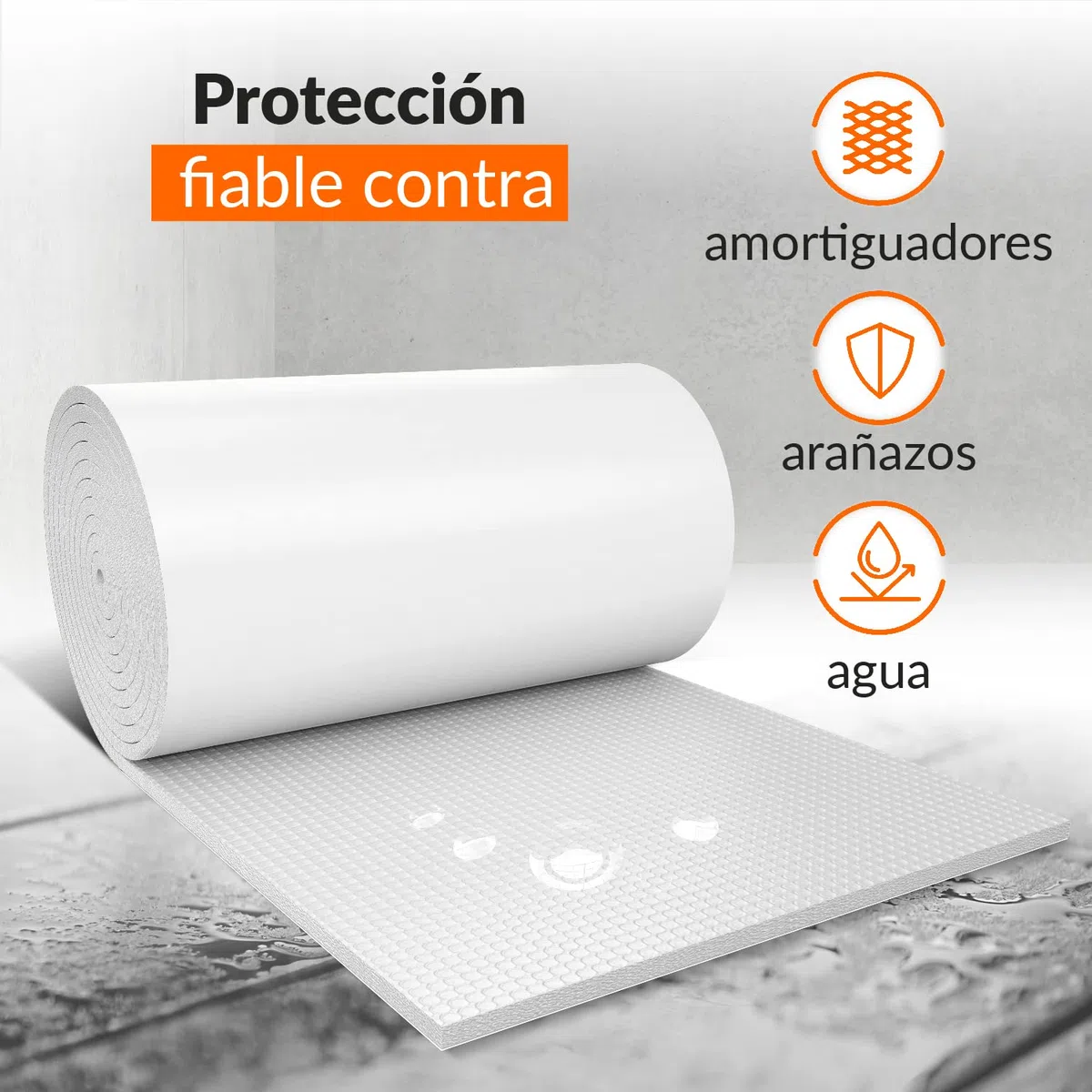 Upgrade4cars Protector Pared Garaje Blanco |2 x Protectores Puertas Panel Columnas | Paragolpes para Garajes | Protección Pilares Parking