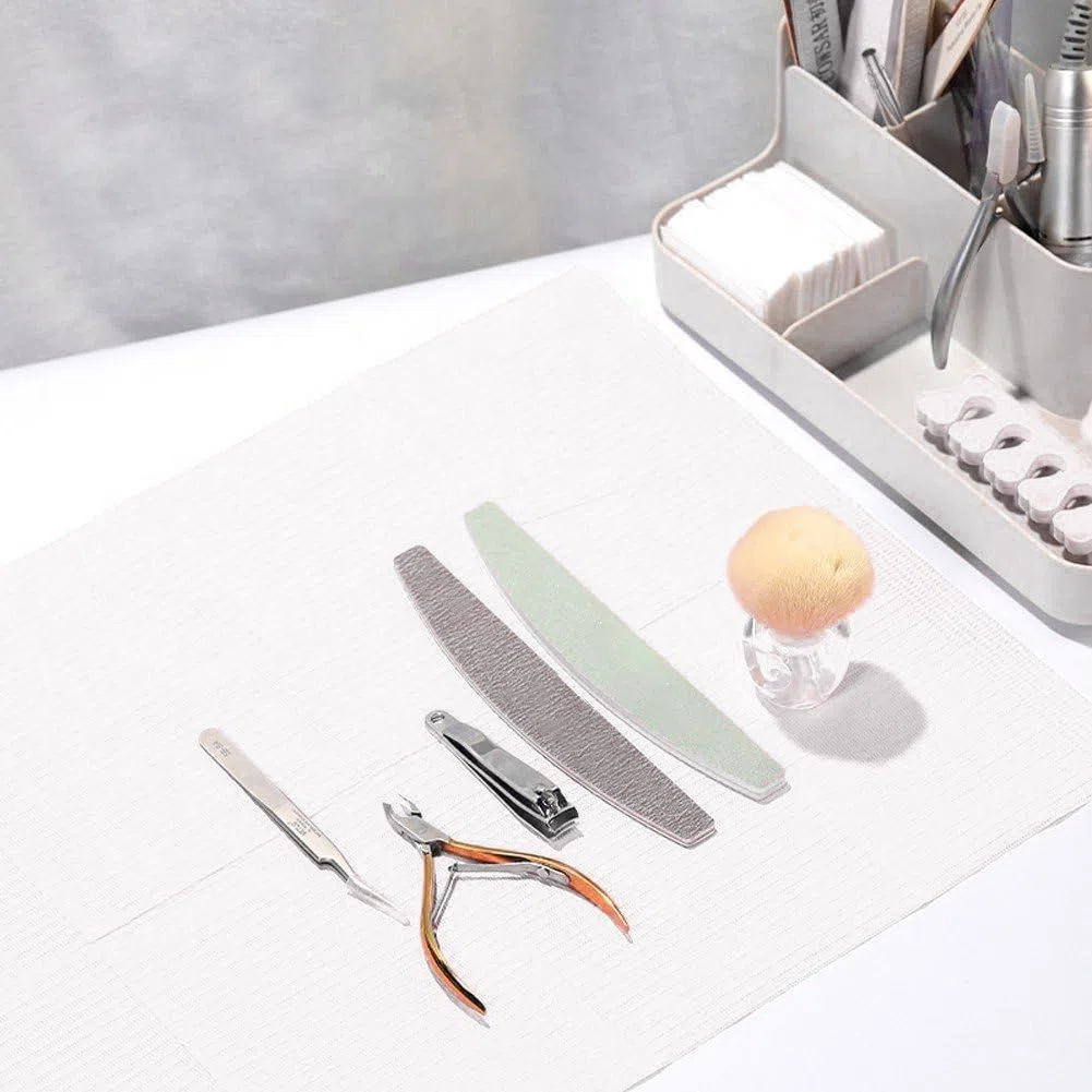 Baberos Dentales Desechables, 125 Piezas De Baberos De Tatuaje para Salón De Uñas, Cubiertas De Mesa De Tatuaje, Almohadilla Limpia Impermeable, Higiene para Clínica Dental
