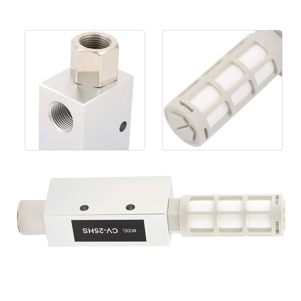 Akozon Generador de vacío,Eyector De Vacio Válvula Del Generador válvula de Control negativo con silenciador CV-25HS