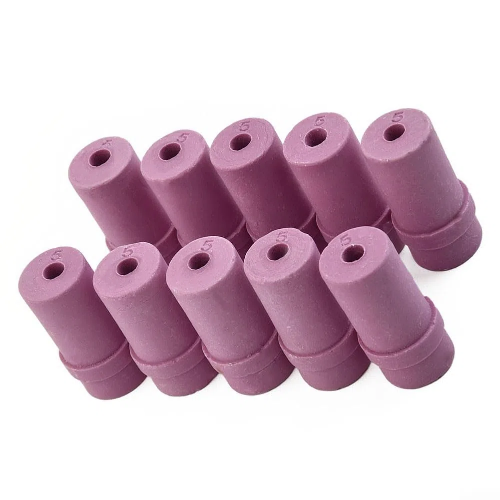 Juego de 10 boquillas de cerámica para aplicaciones de chorro de arena resistentes (5 mm)