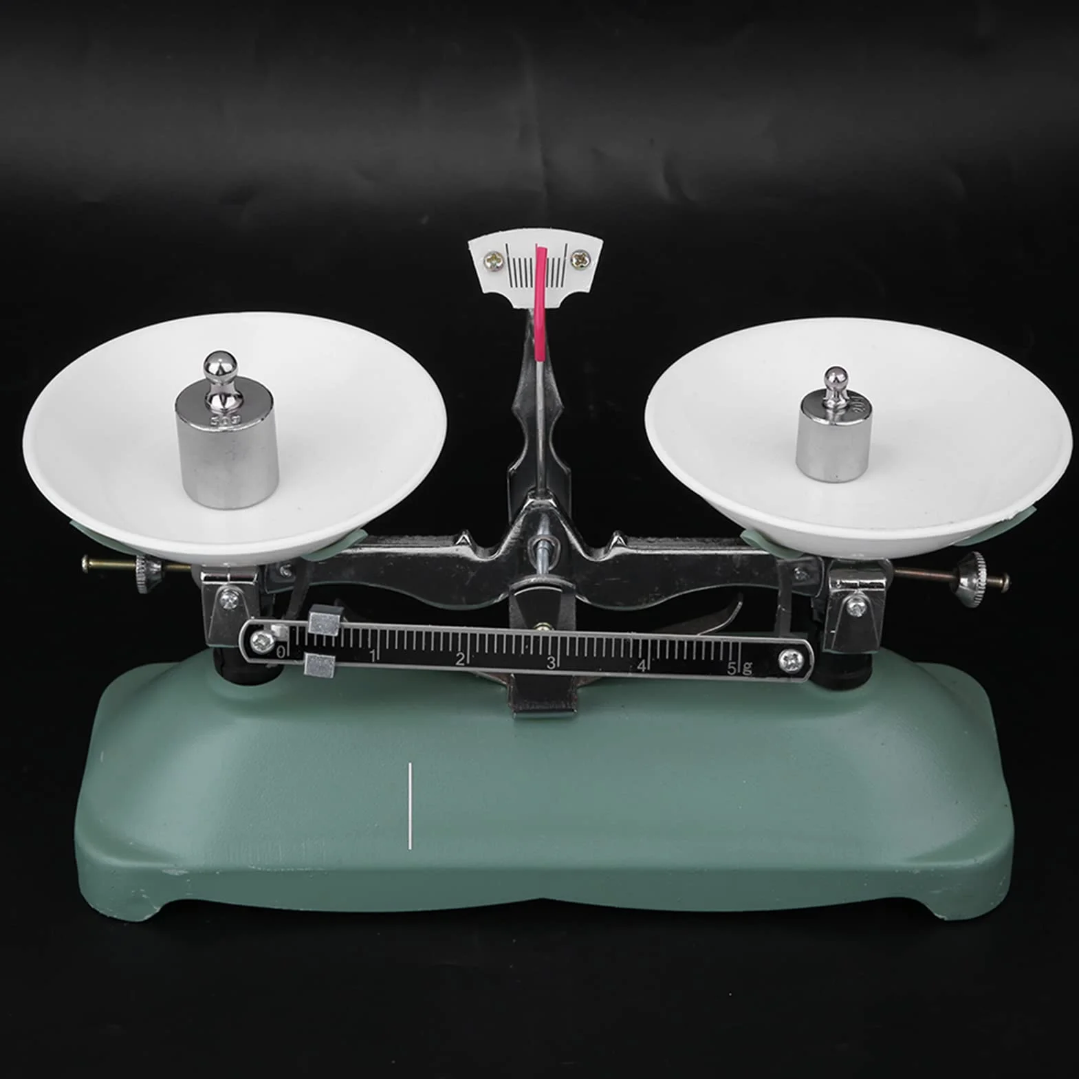 Juego de Báscula de Equilibrio de 500 G/100 G, Báscula de Bandeja Mecánica con Kit de Peso para Accesorio de Experimento Físico de Química (100 gramos)