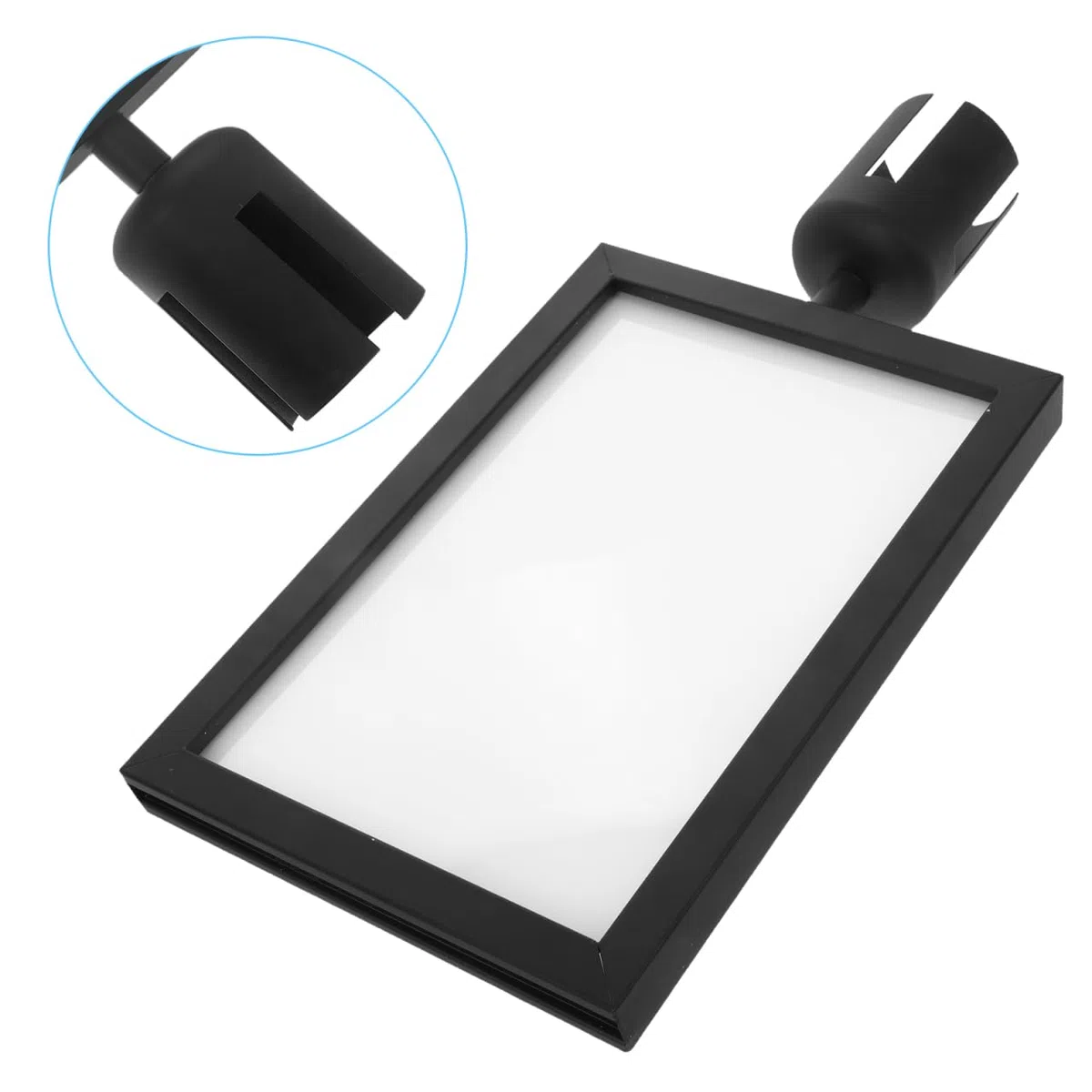 iplusmile Soporte de Exhibición para Carteles de Doble Cara en Acero Inoxidable, 12,59 x 8,66 x 0,98 Pulgadas – Resistente a la Corrosión y Fácil de Instalar sin Herramientas – para Aeropuertos, Estac