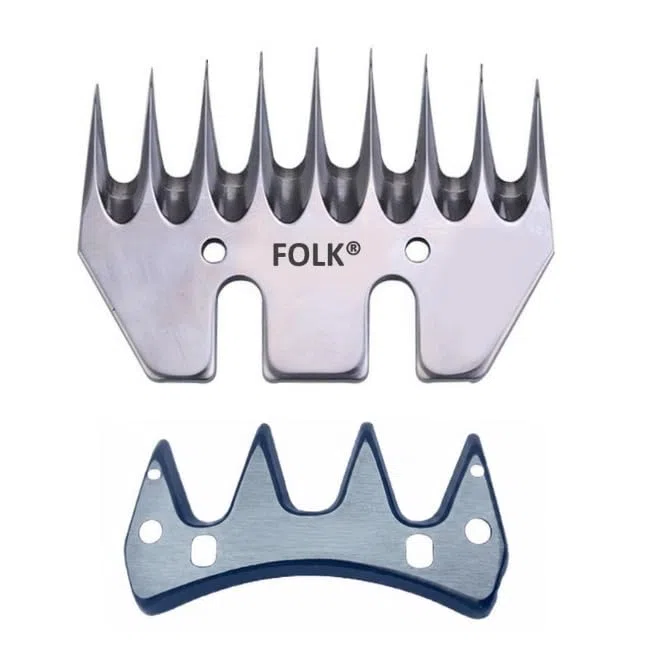Oferta juegos peines y cuchillas para Esquilar Ovejas de la marca Folk, valida para Heiniger, Oster, Supershear, gts, shearmaster, super-profi, kerbl, profiline (1)
