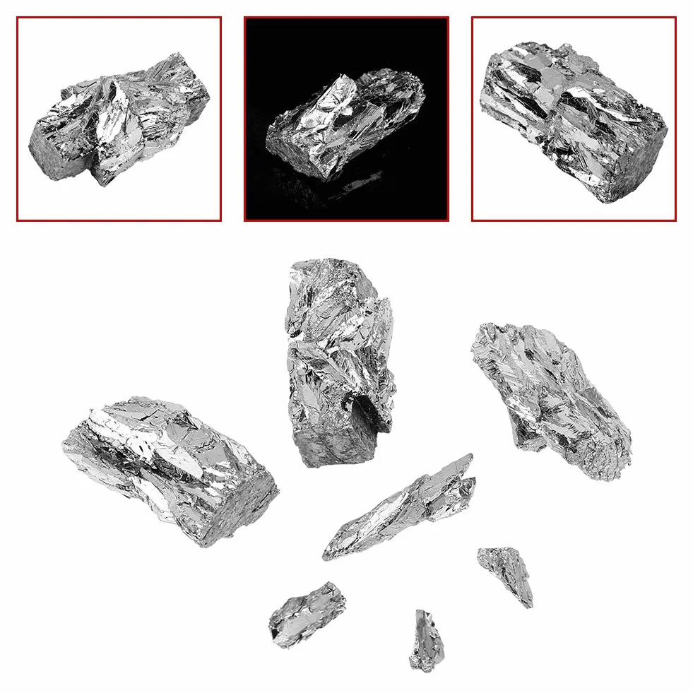 Bismuto, 100 g 99,99% Bloque de lingotes de metal de bismuto Cristal puro para hacer cristales con un valor diamagnético extremadamente alto para lámpara de cerámica electrónica