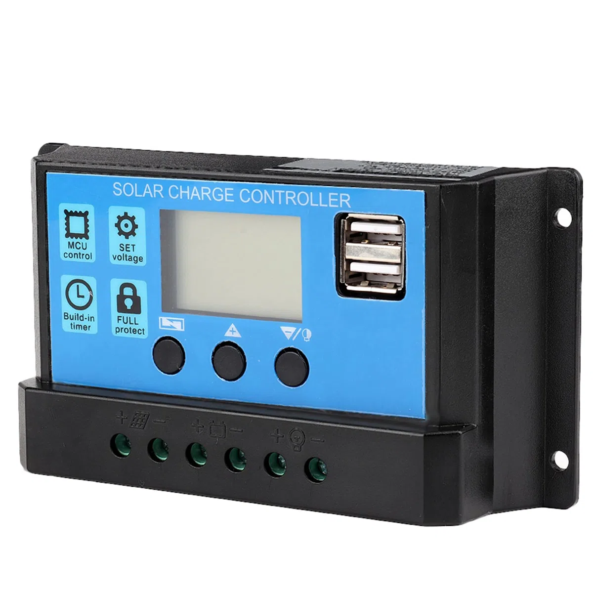 Controlador de Carga Solar MPPT/PWM 60A/50A/40A/30A/20A/10A 24V - Cargador Automático Para Paneles Solares 12V (50A)
