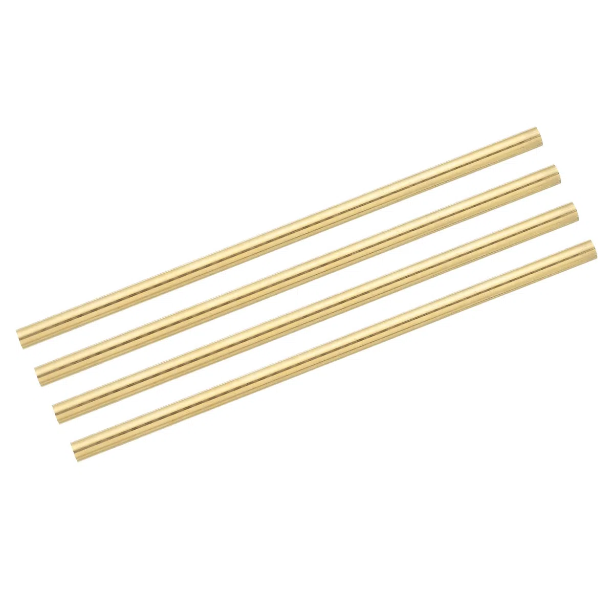 QUARKZMAN 4pcs Barra de Latón, 8.5mm Diámetro 22.4cm Largo Varilla Redonda de Latón Puro Soldadura Sólido Metálico para Torno de Bares Artesanías Bricolaje Manualidad Industria Modelo Joya