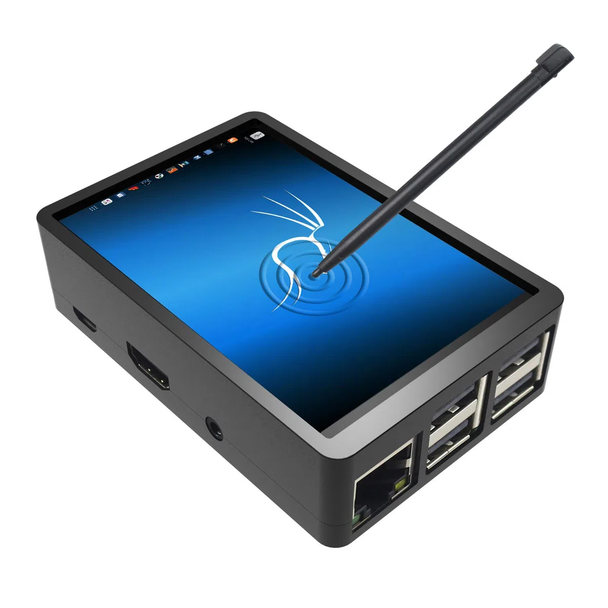 para Raspberry Pi 3B + Pantalla táctil de 3,5" con Estuche, Pantalla TFT LCD de 320x480 píxeles [soporta Raspbian, Ubuntu, Kali, RetroPie] (Pantalla multisistema de 3,5")