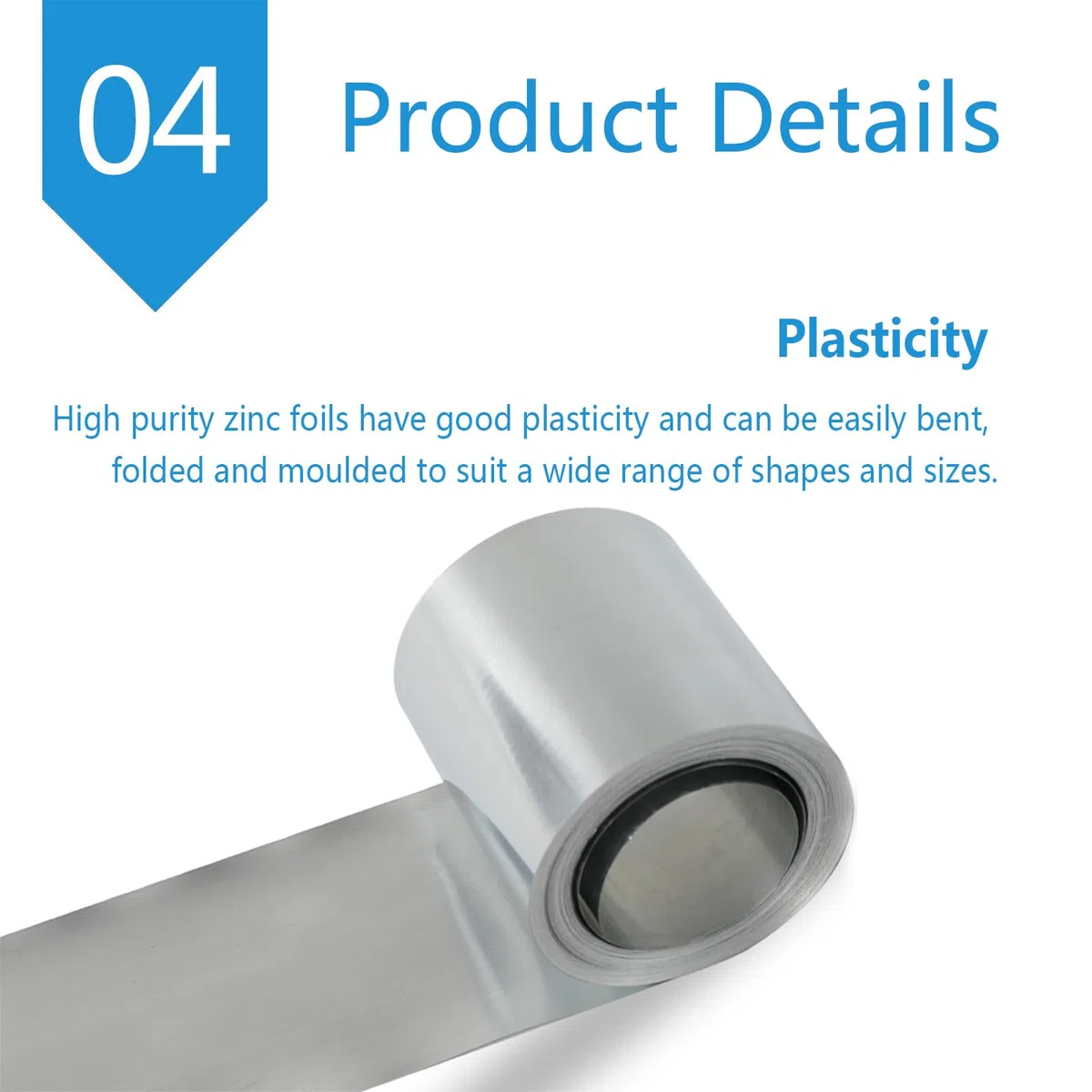 Lámina de zinc de 15 cm de ancho for accesorios mecánicos y protección de superficies.(0.2mm)