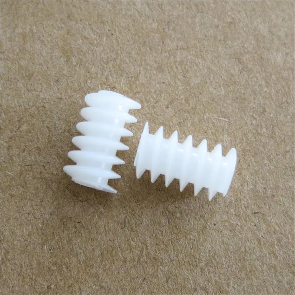10 varillas de plástico for motor helicoidal de 4,2 mm de diámetro exteri0r, engranaje helicoidal de plástico de 0,3 módulos, adecuado for motor de 1 mm de diámetro de eje