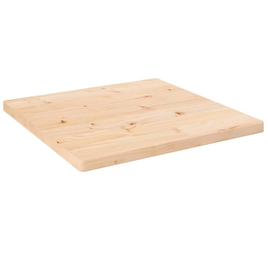 vidaXL Bandeja Cuadrada de Oficina, Reemplazo para Hogar y Restaurante, Marrón 40x40x2,5 cm, Madera de Pino Macizo