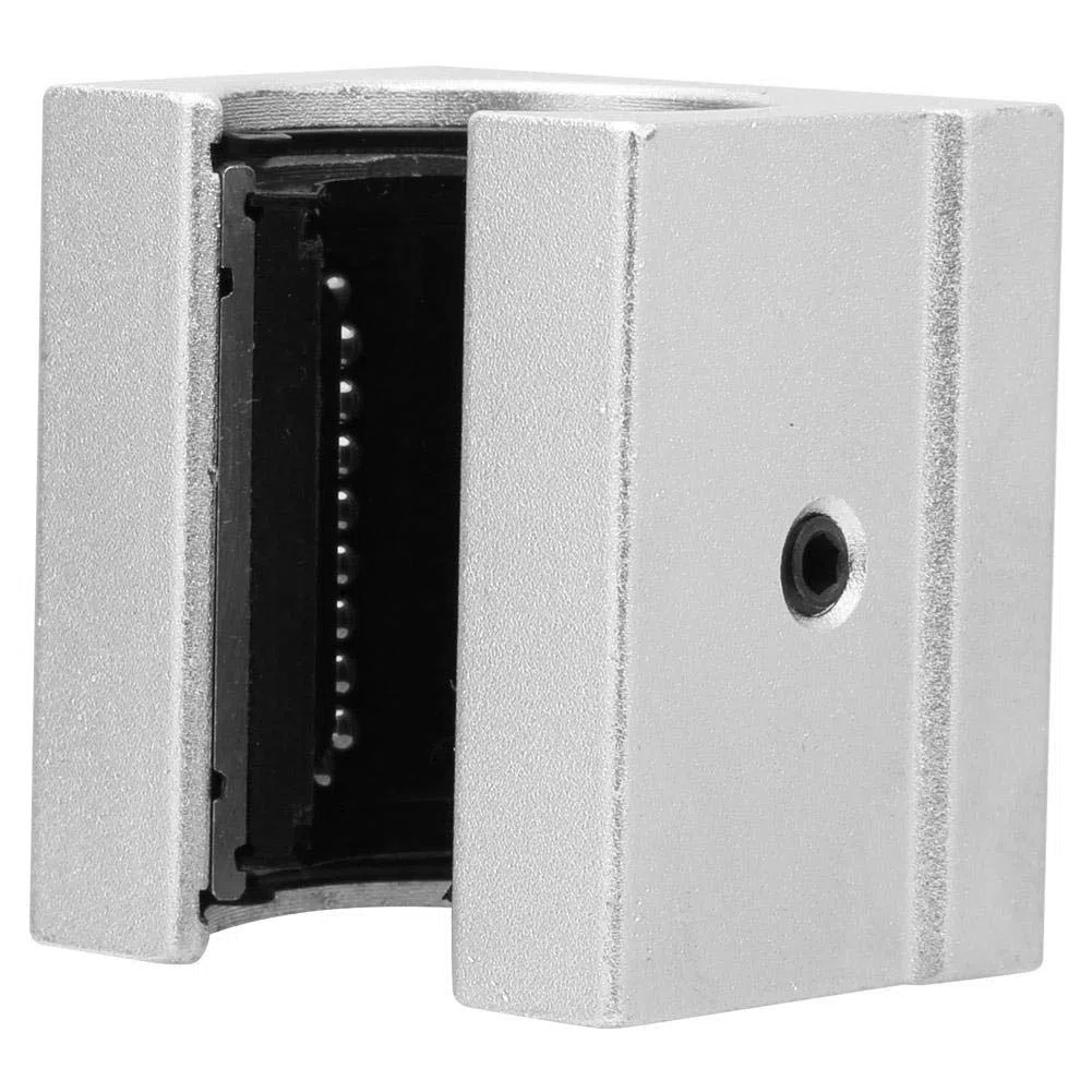 Bloque deslizante de rodamiento lineal, 2 piezas SBR20UU Guía lineal abierta Bloque de lineal de aleación de aluminio, 50 mm de longitud, 48 mm de ancho, 38 mm de altura, 20 mm de diámetro
