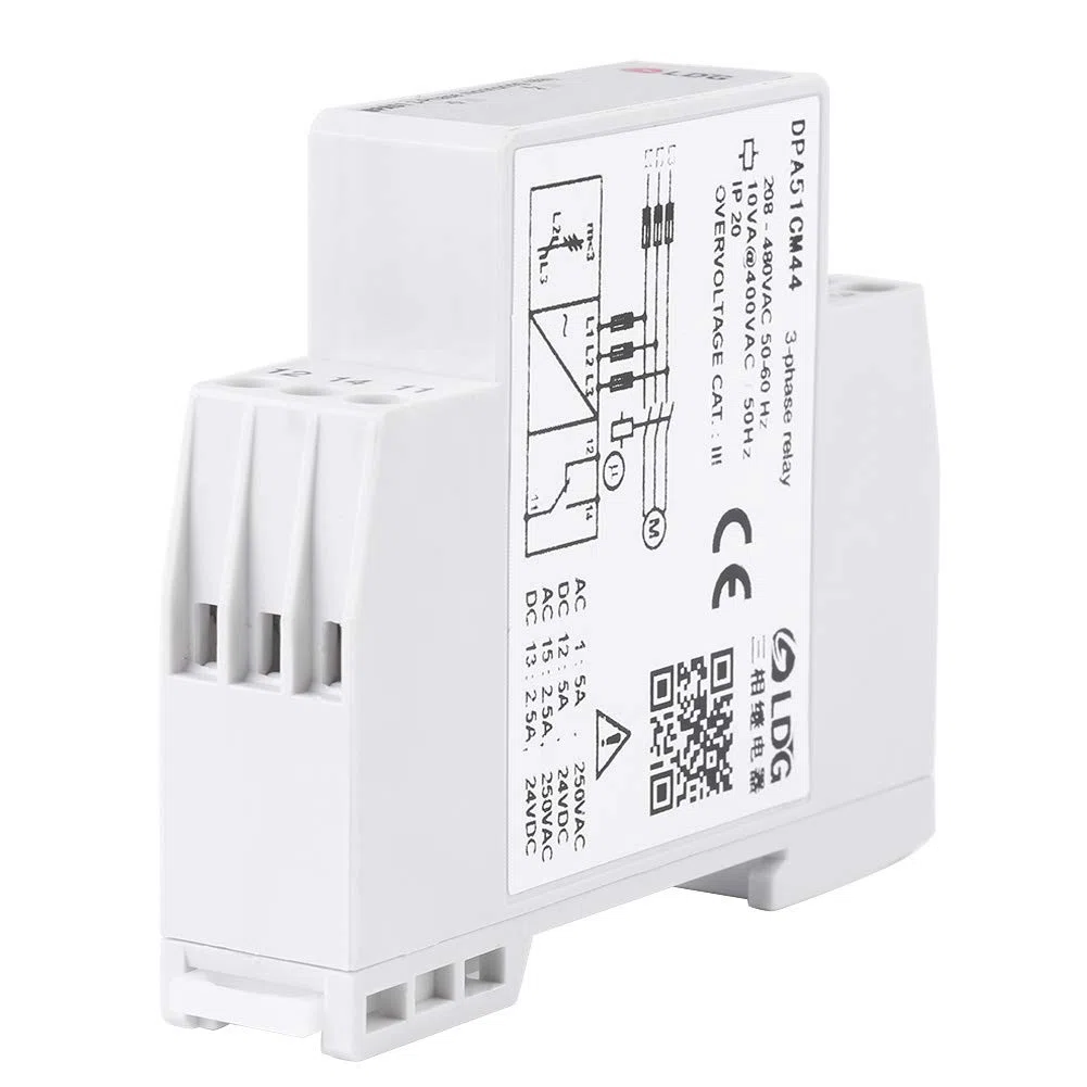Relé, Samfox Relés de Supervisión Trifásicos Monitor de Relé Sequence Phase Sequence Protector 3-phase Relés de Control de Tensión Y Corriente DPA51CM44