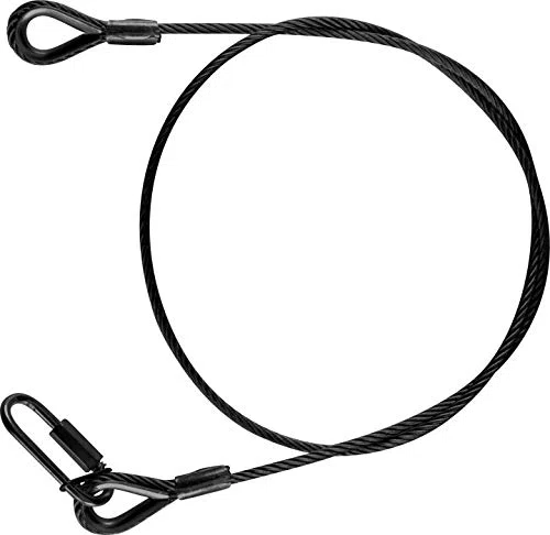 cuerda de seguridad 100cm x 4 mm hasta 16 kg negra