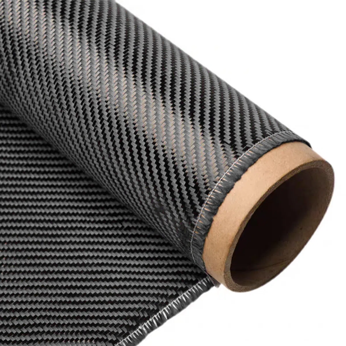 Rollo de tela de fibra de carbono de 4 pies x 12 pulgadas, tejido de sarga 3K, tela de fibra de carbono negra de 200 g/m² para refuerzo, bricolaje de automóviles, proyectos marinos y RC