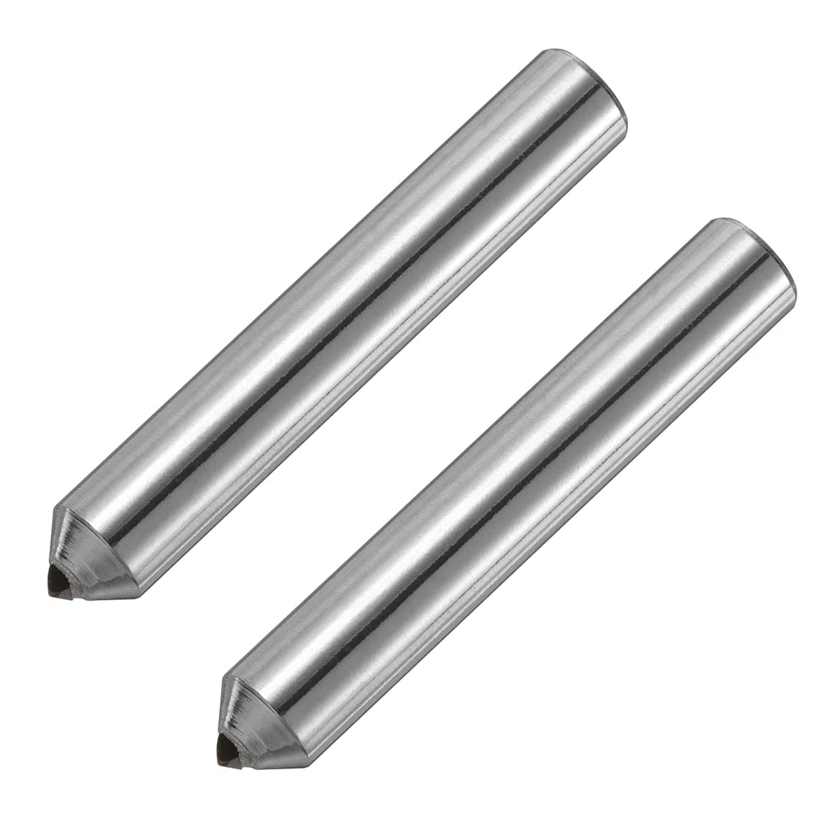 sourcing map 2 aparadores de diamante, 8 mm x 50 mm, herramienta de apósito de diamante soldado, tono plateado