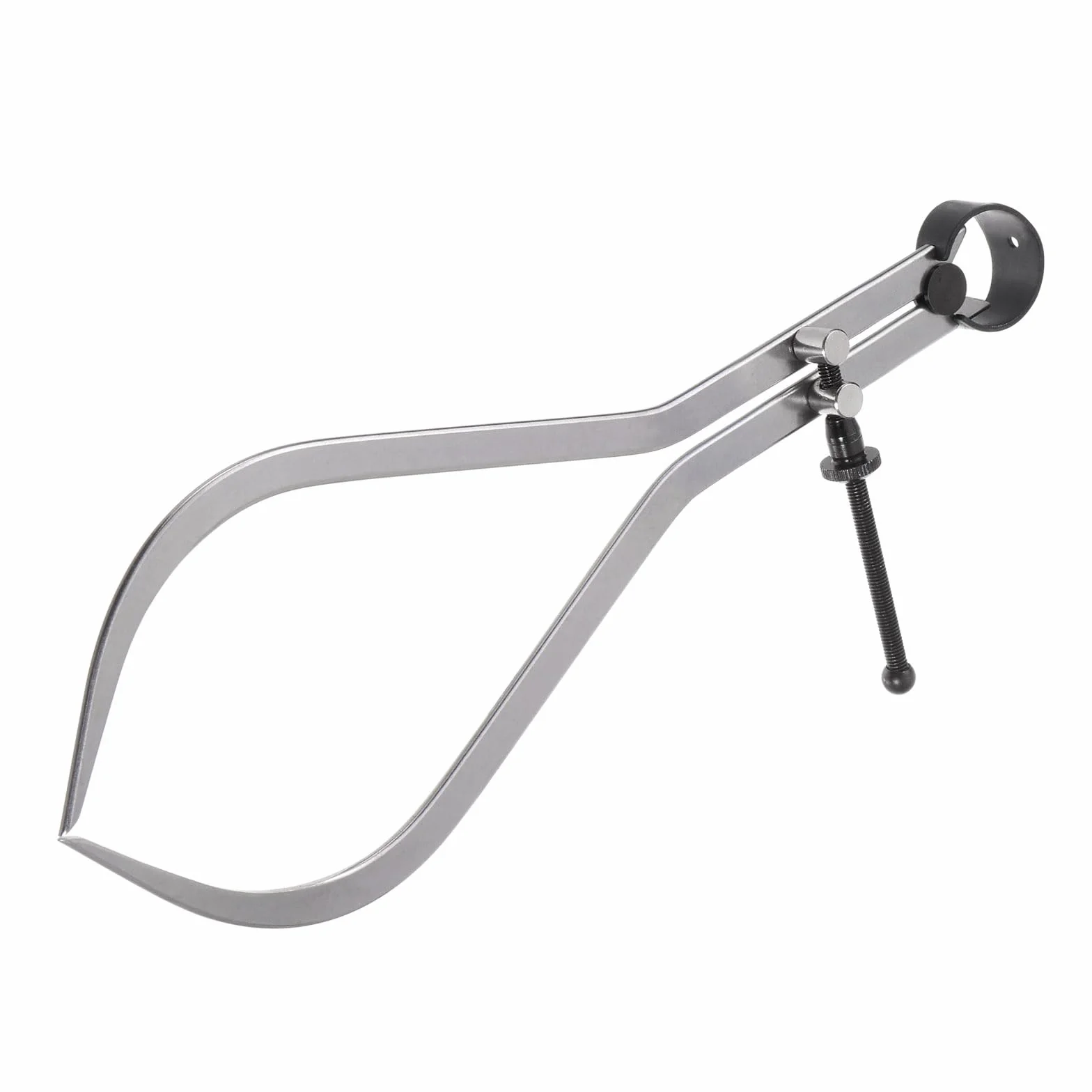 Calibre de Resorte de Junta de Muelle - [10"] Calibre de Resorte Exterior Ajustable de Acero al Carbono con Tuerca Sólida para Dibujo y Trabajo en Metal Tono Plateado