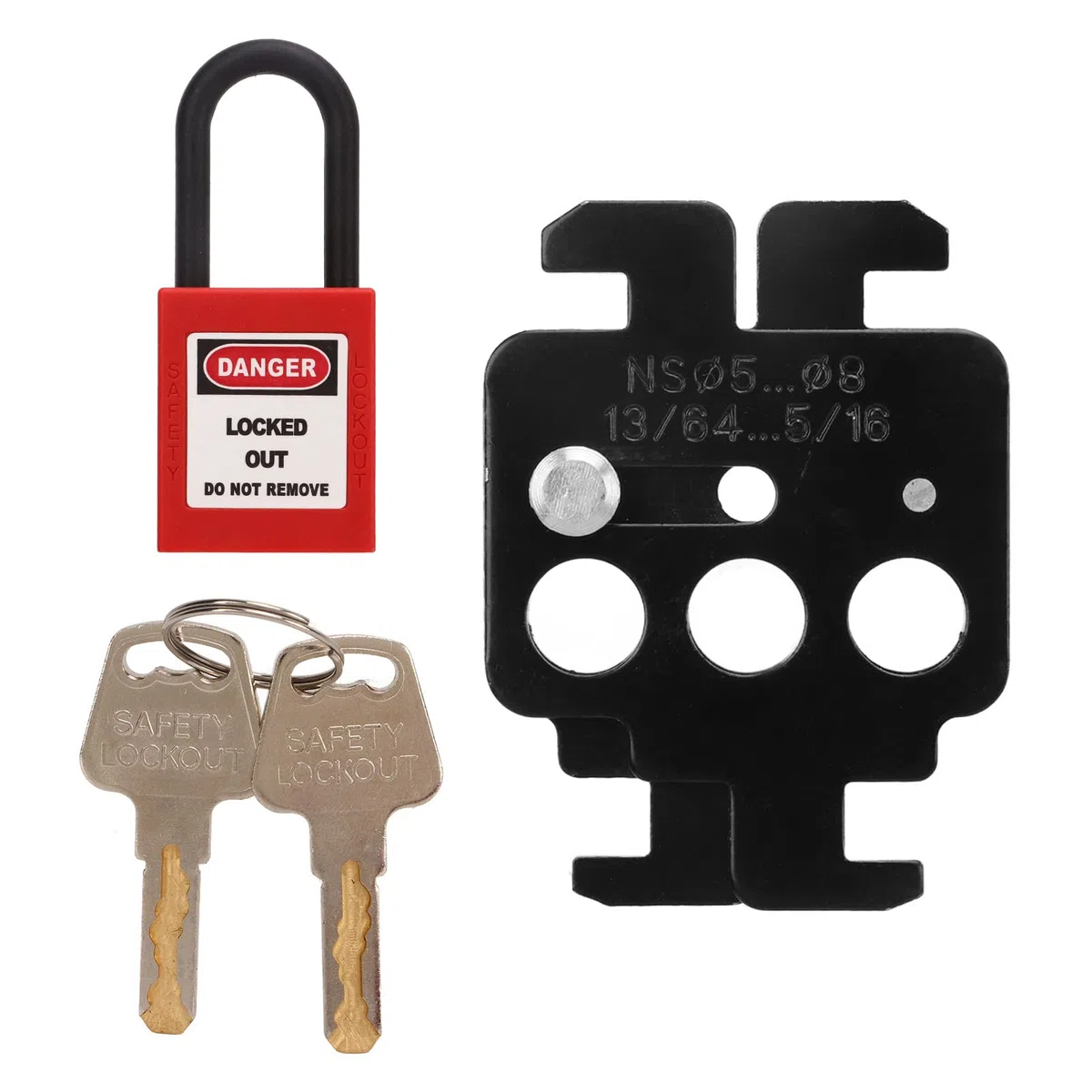 Candado de Seguridad para Interruptor de Circuito de Acero, 38mm en Nylon Resistente a Altas Temperaturas - Bloqueo y Mantenimiento de Equipos