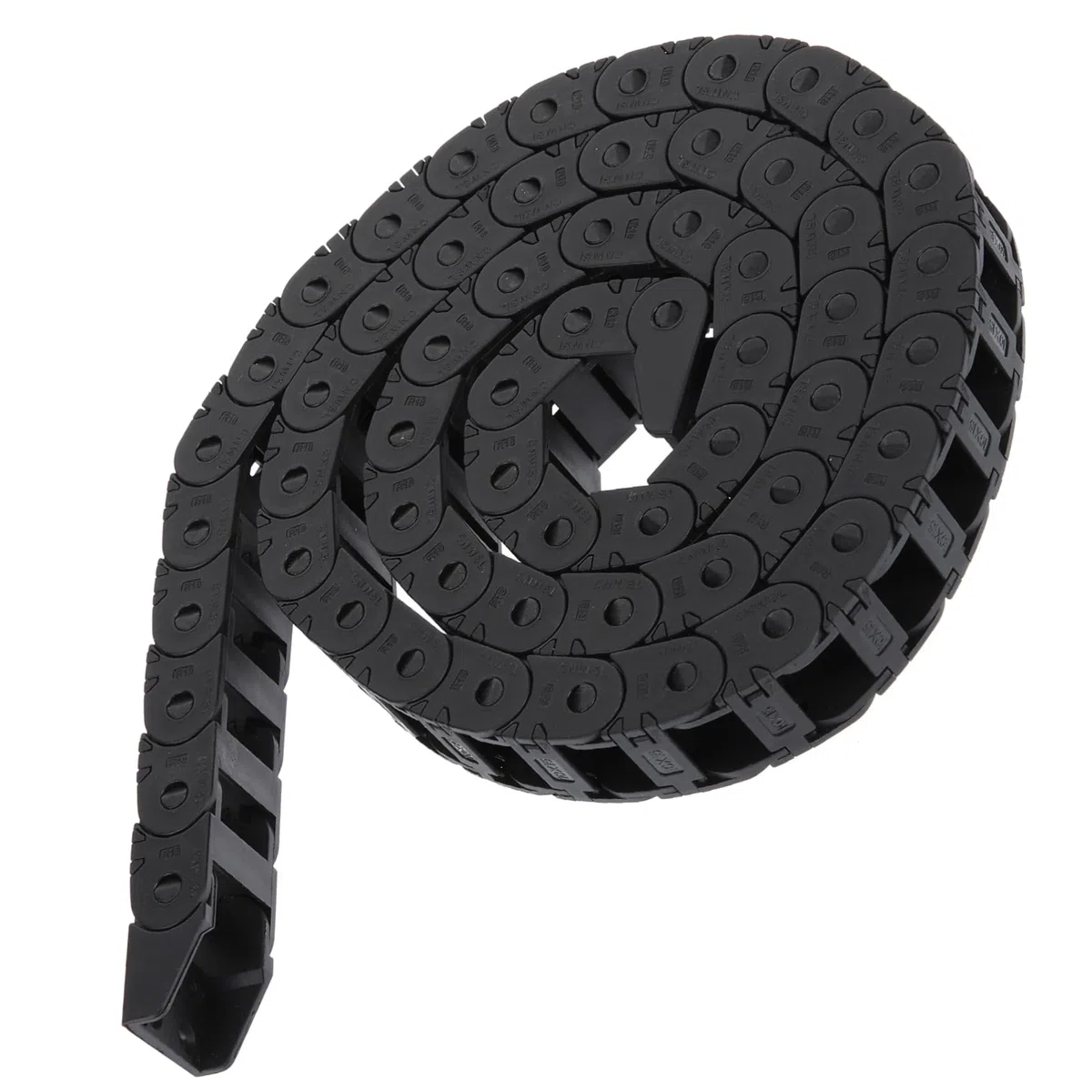 PLAFOPE Cadena de Arrastre Abierta de Nylon Cubierta Lateral Abierta y Longitud Ensamblable Libremente para Impresora 3d para Maquinaria de Puertas y Manipuladores