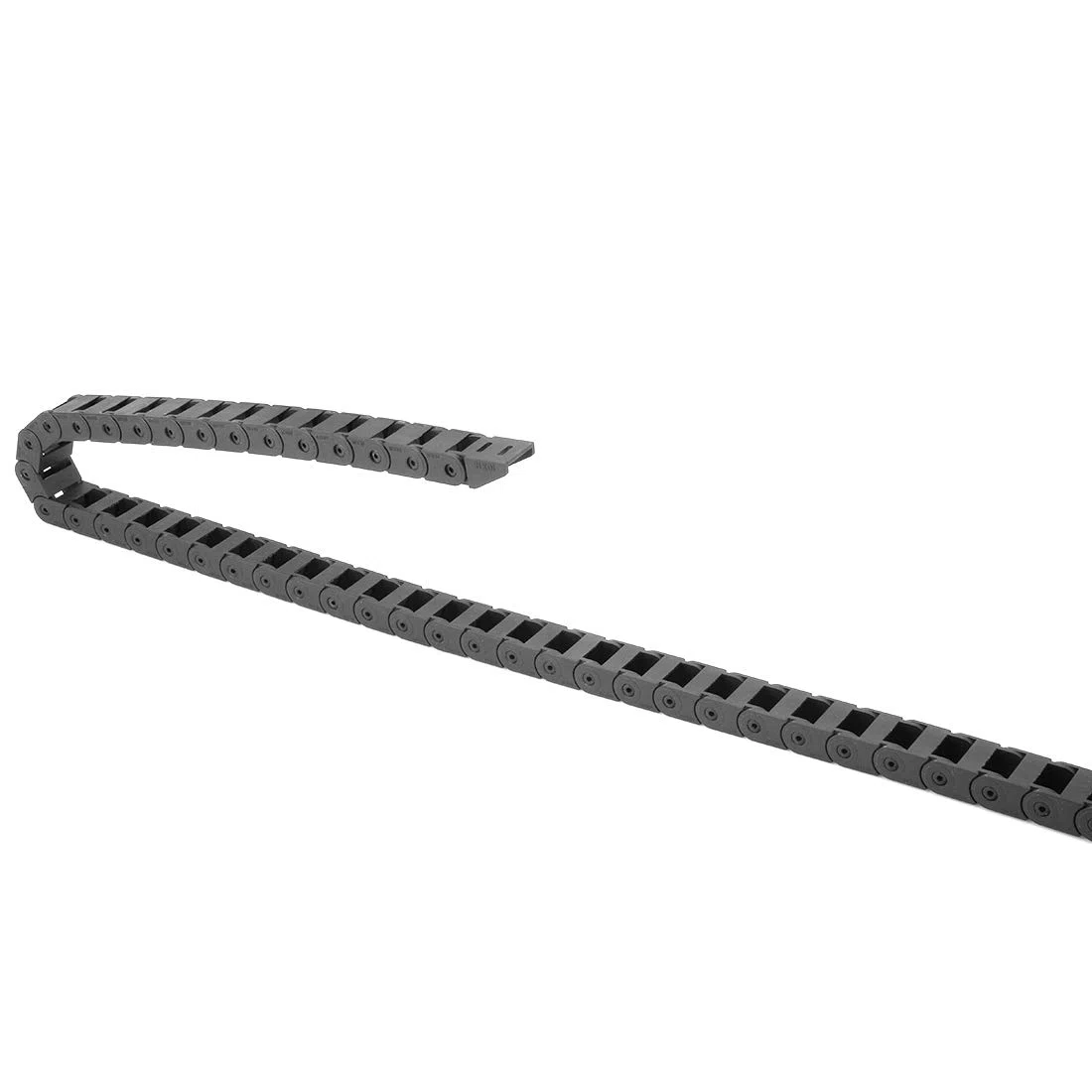 sourcing map cable de cadena de arrastre de tipo cerrado con conector final r18 10x15mm 1,5 metros