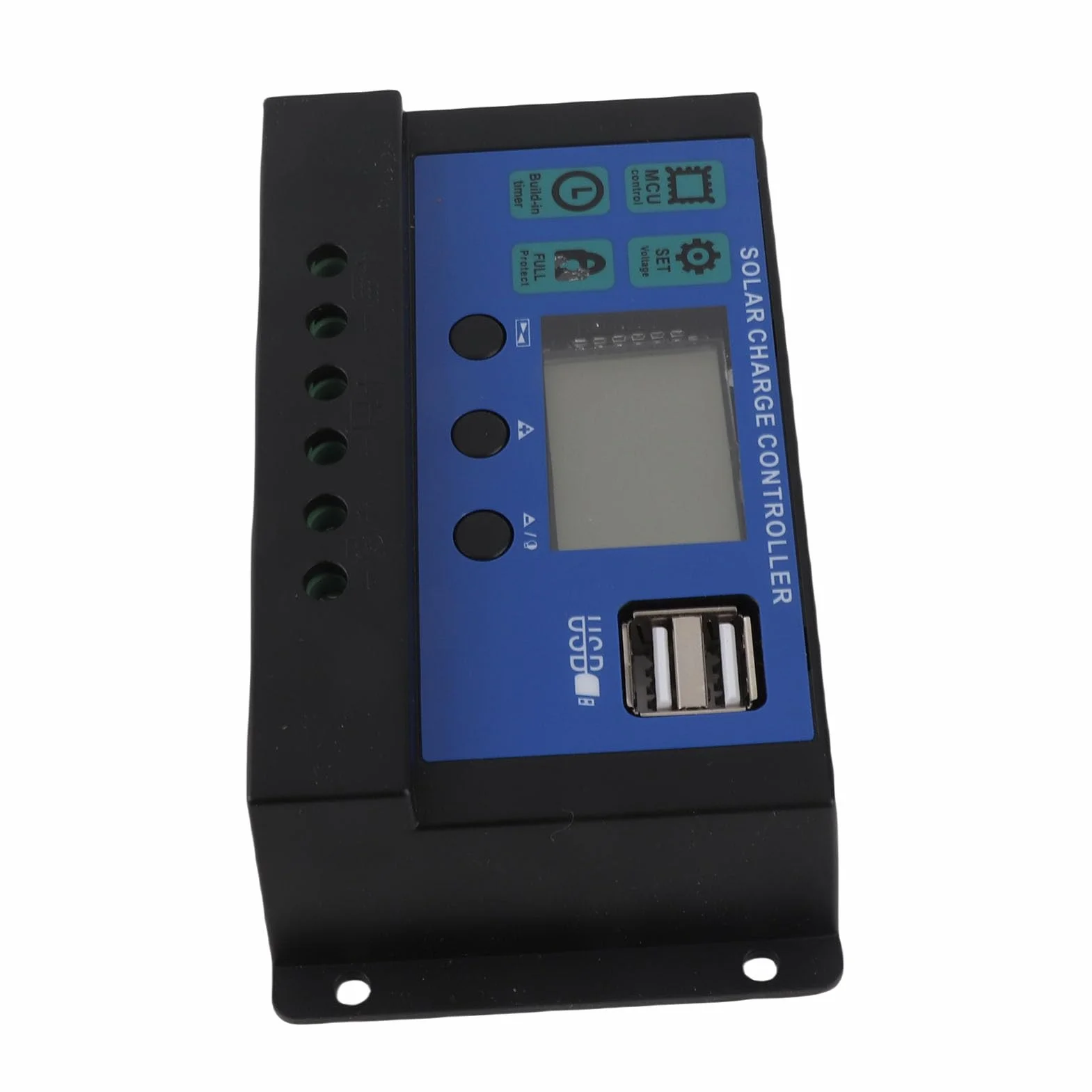 60A/50A/40A/30A/20A/10A 12V 24V Controlador de carga solar automático Controlador PWM(50A)regulador placa solar 12v