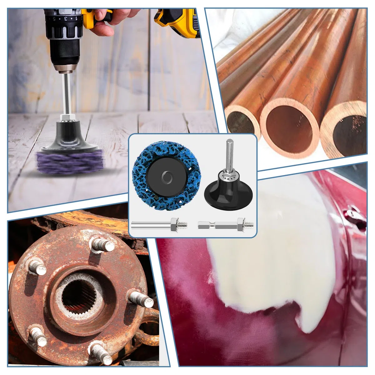 20 Piezas Discos de Limpieza Gruesos,Disco CSD de 50 mm,Discos de Limpieza para Amoladora Angular,Posibilidad de Tratamientos de Eliminación de Pintura,Óxido,Soldadura y Oxidación